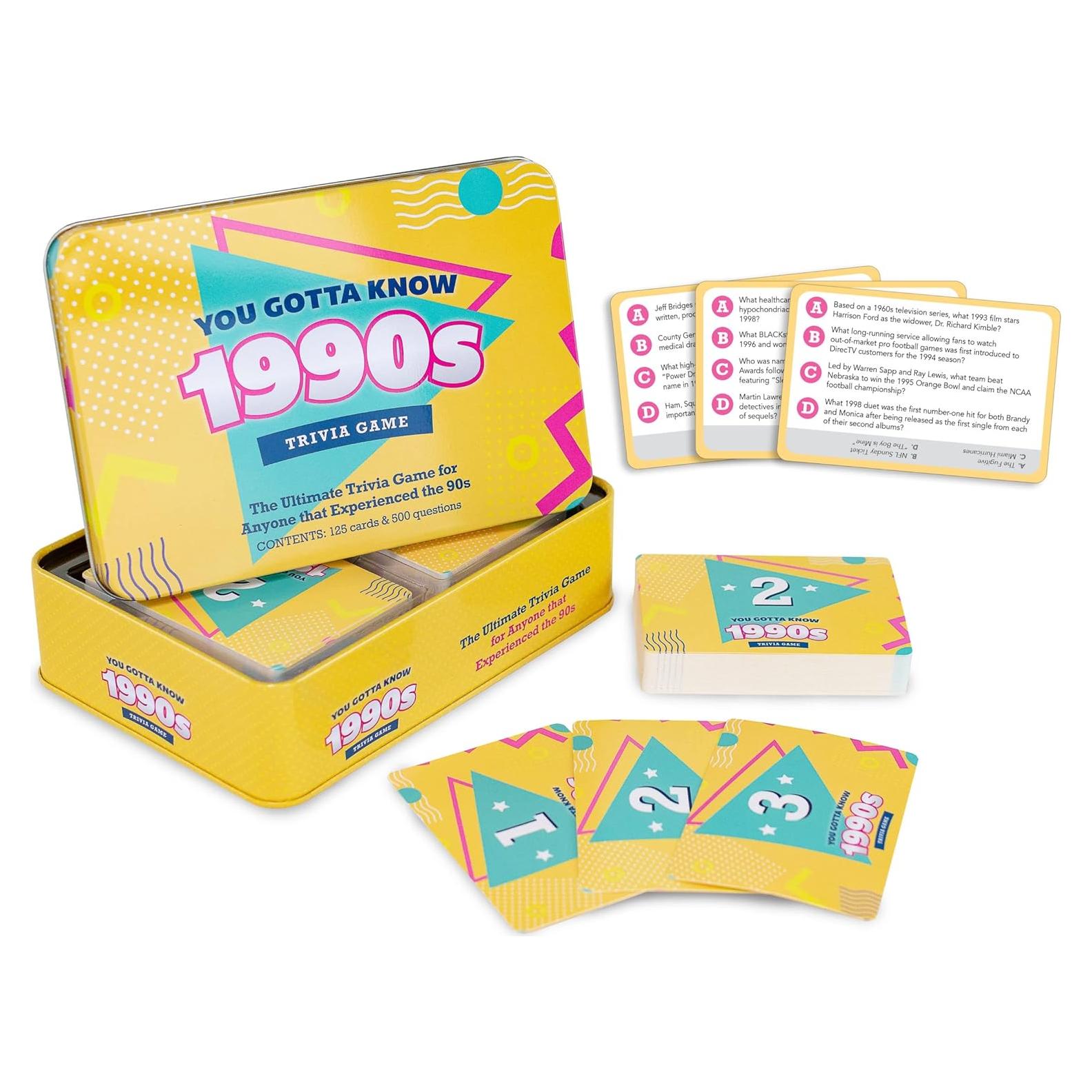Juego de trivia Tienes que saber los años 90 - 500 preguntas