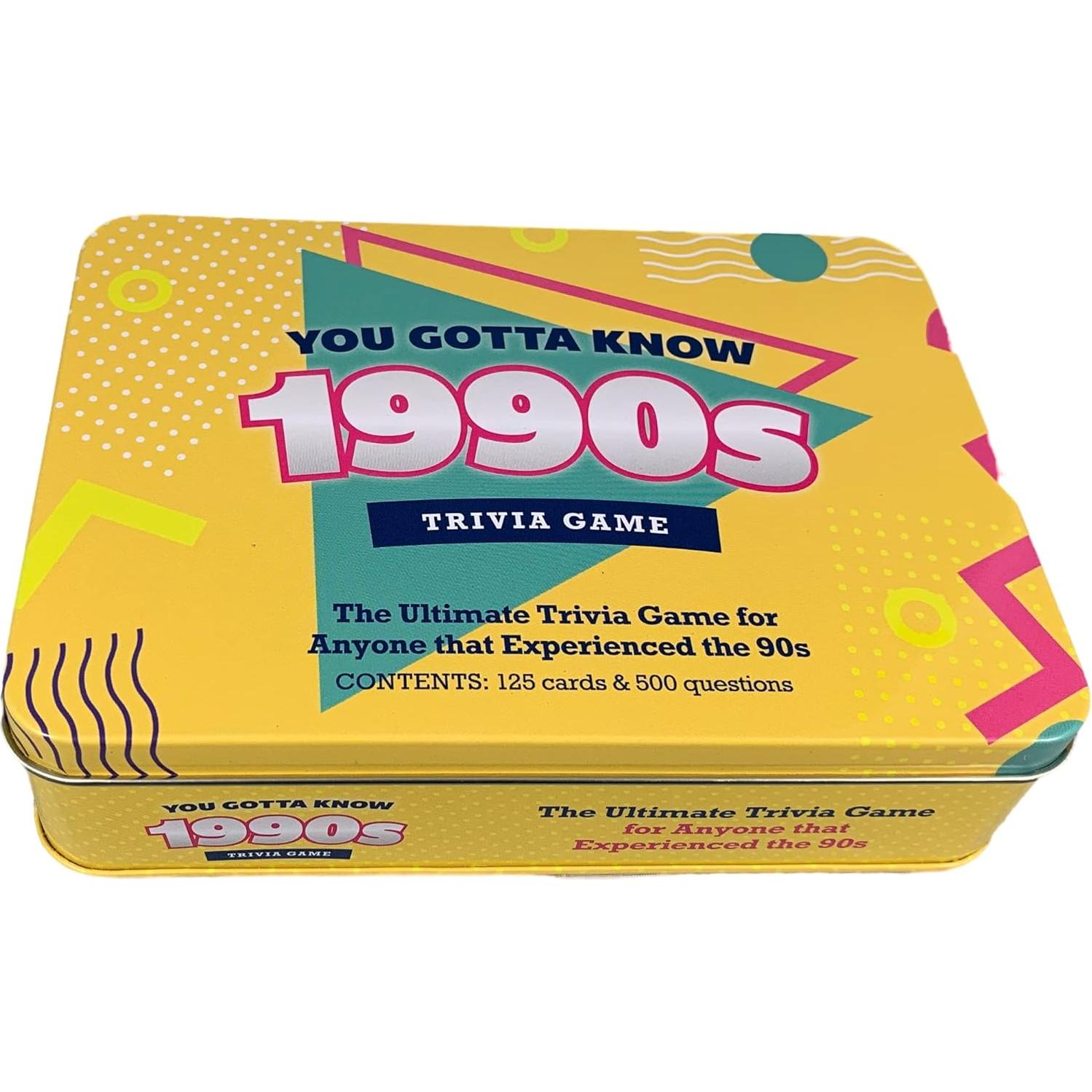 Juego de trivia Tienes que saber los años 90 - 500 preguntas