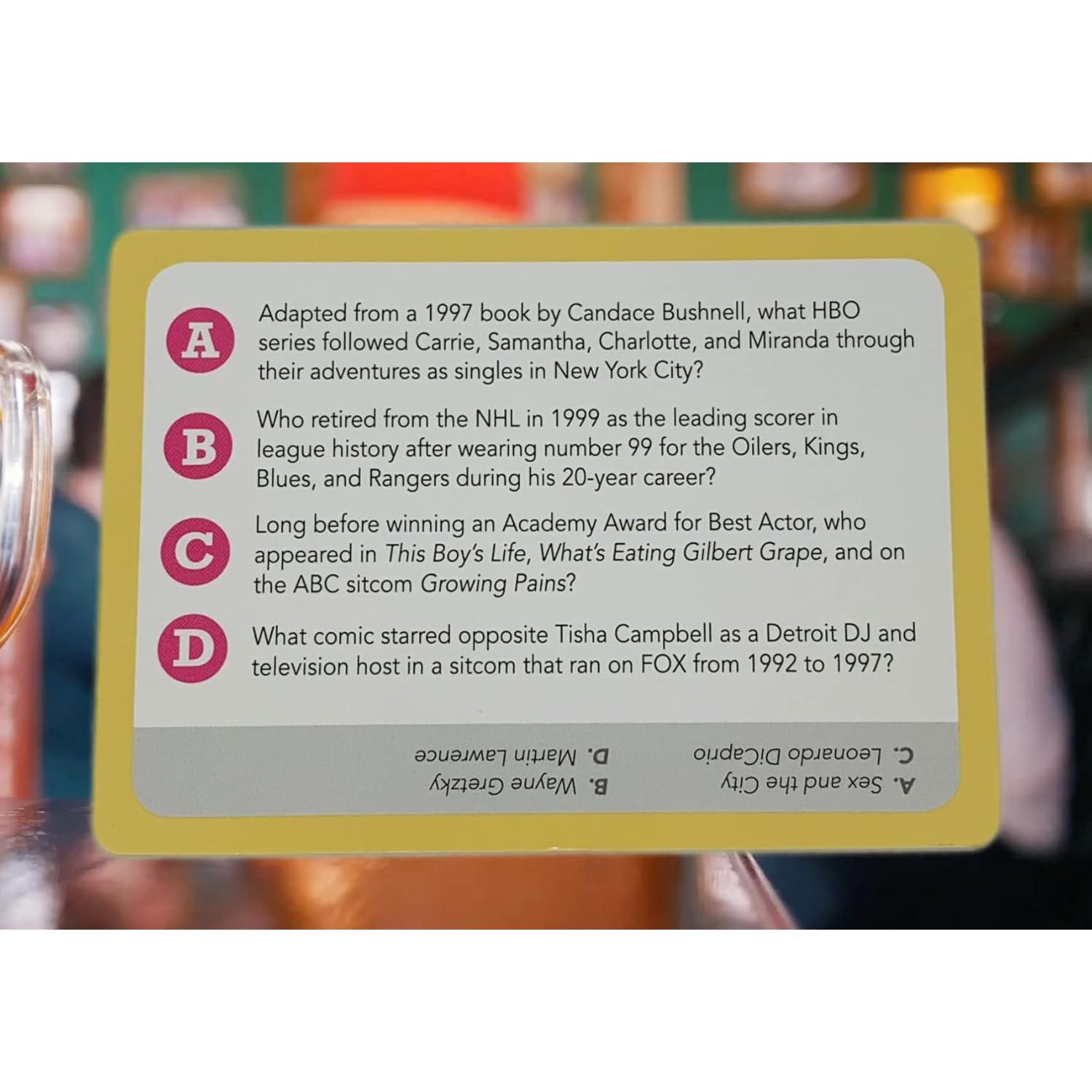 Juego de trivia Tienes que saber los años 90 - 500 preguntas