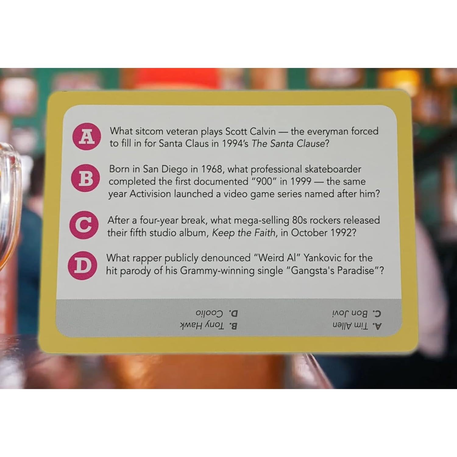 Juego de trivia Tienes que saber los años 90 - 500 preguntas