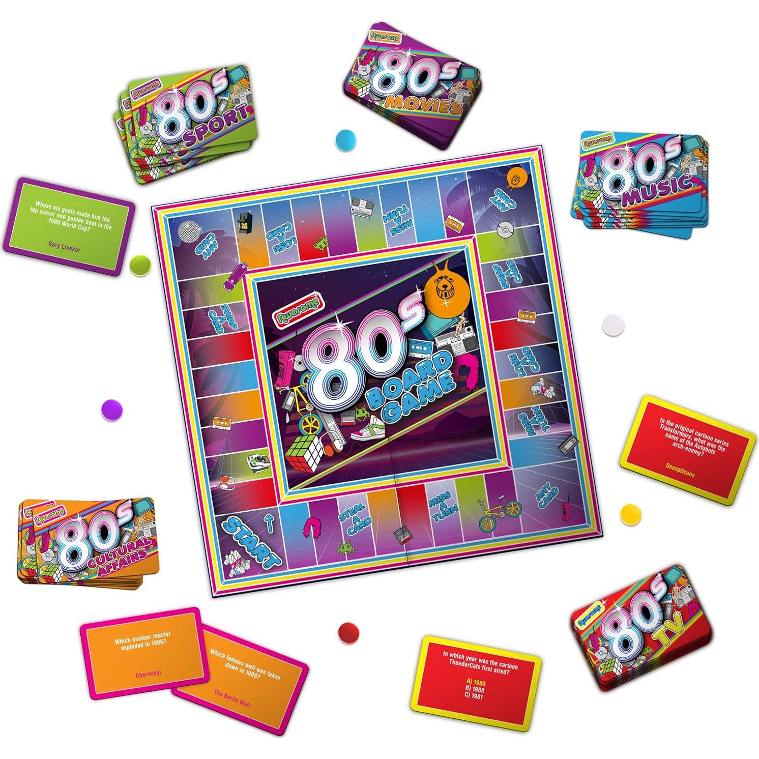 Juego de mesa de trivia Gift Republic 80s - 500 preguntas