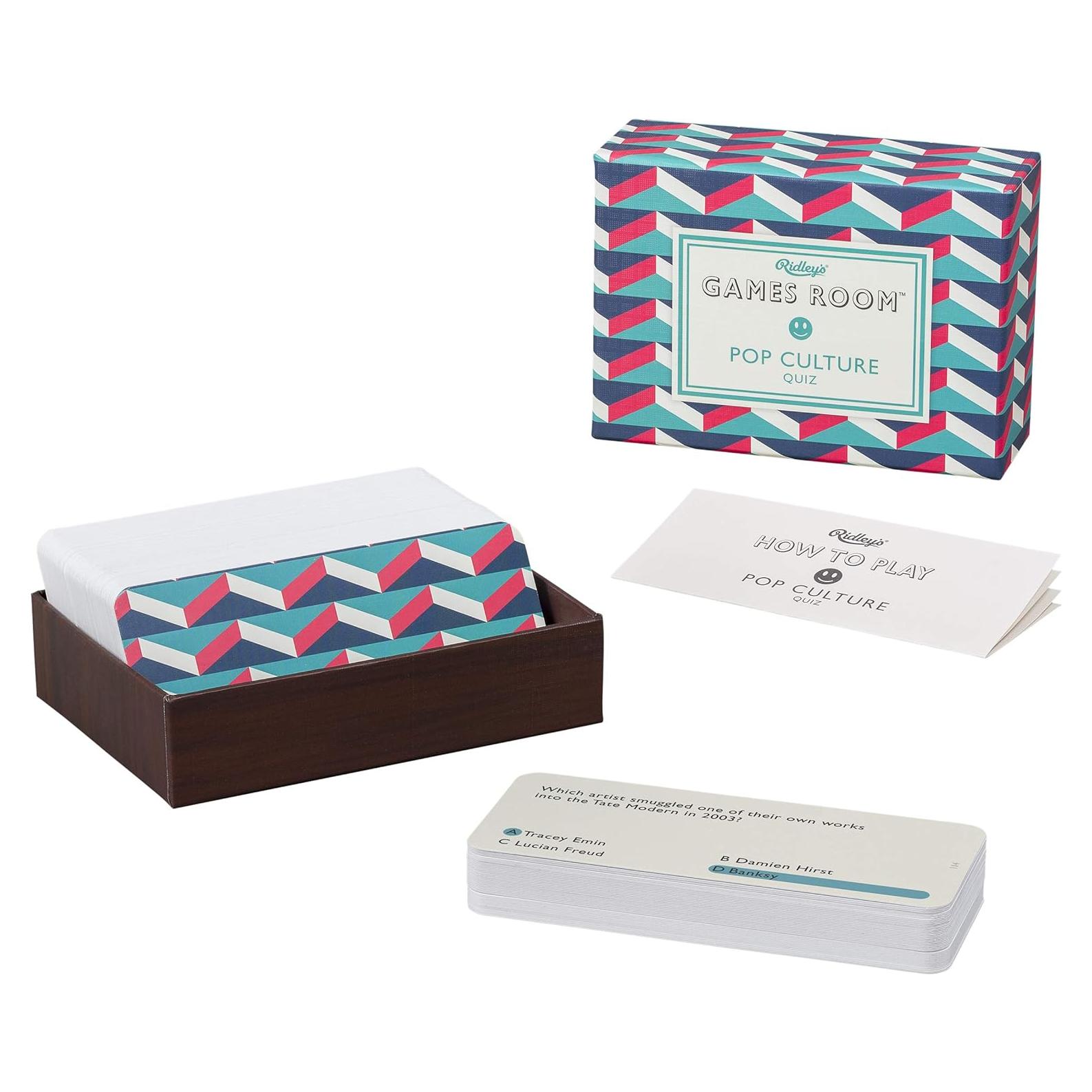 Juego de Trivia de Cultura Pop Ridley - 140 Tarjetas - 2+ Jugadores