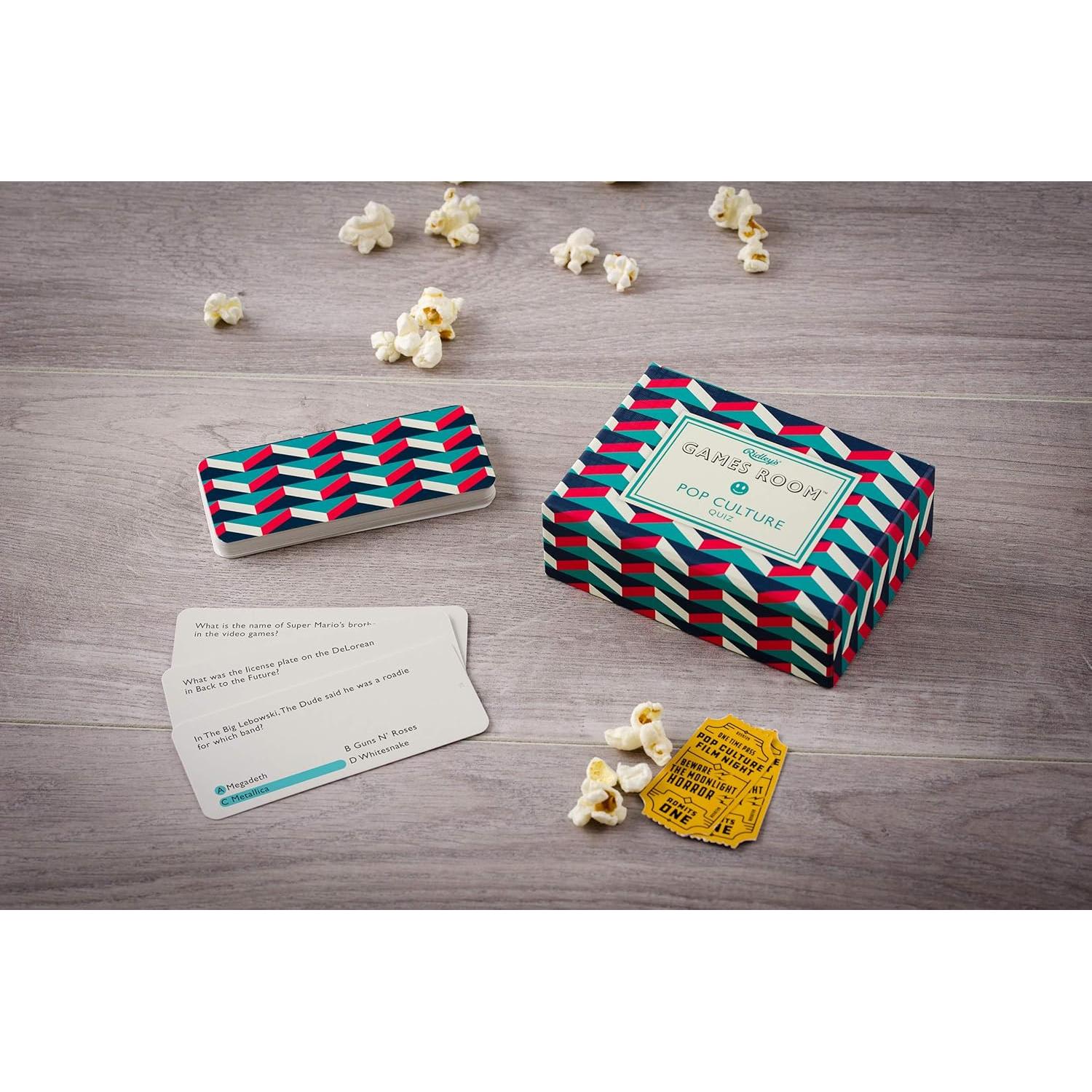 Juego de Trivia de Cultura Pop Ridley - 140 Tarjetas - 2+ Jugadores