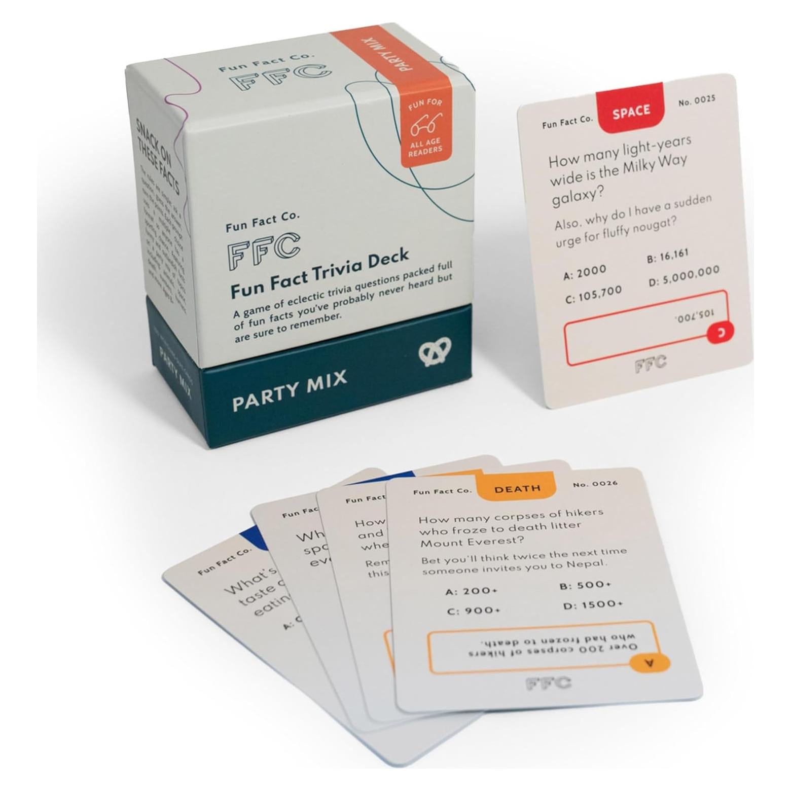 Juego de Cartas de Trivia Divertida Fun Fact - 100 Preguntas