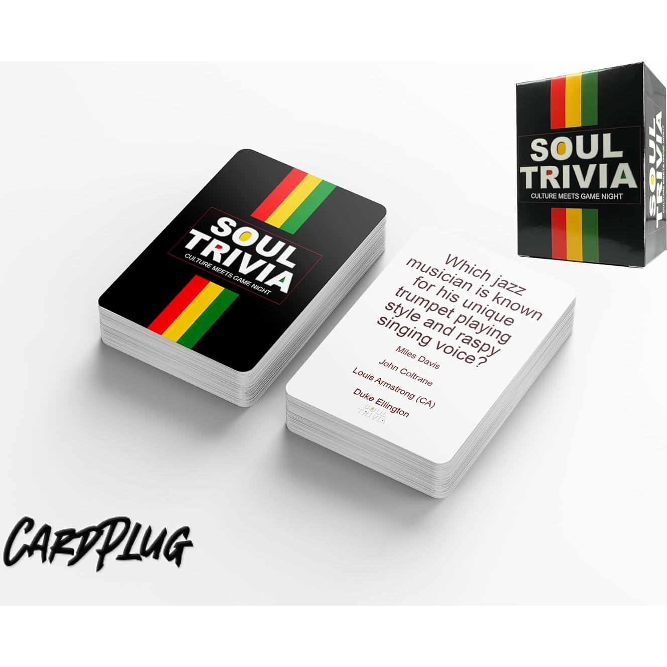 Soul Trivia Juego de Cartas Afroamericanas - 100 Preguntas Educativas