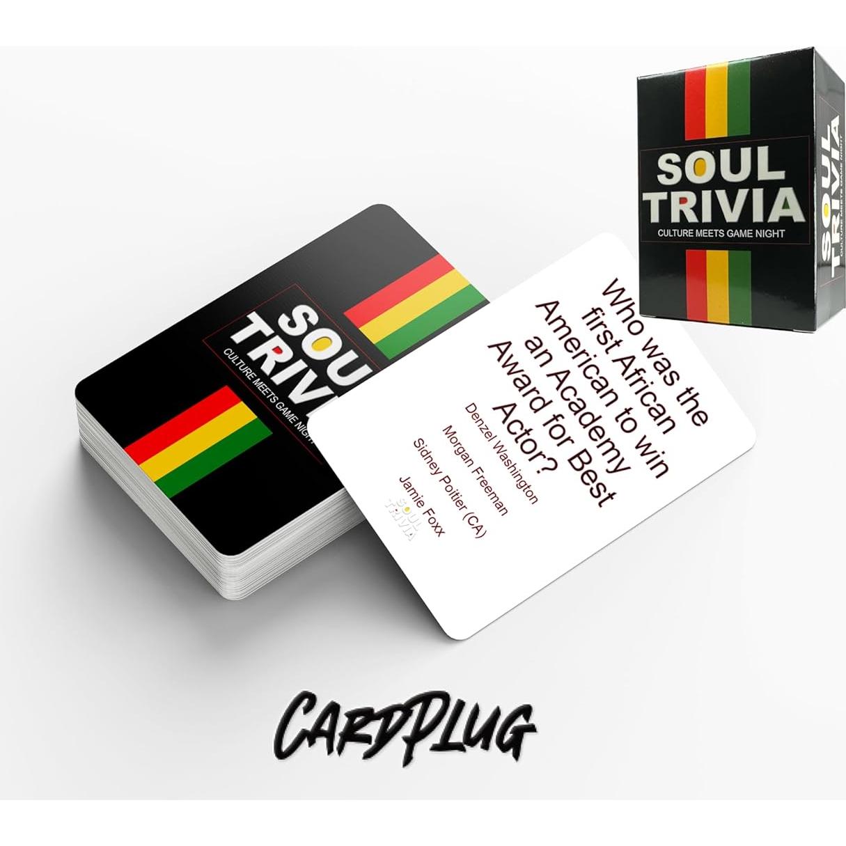 Soul Trivia Juego de Cartas Afroamericanas - 100 Preguntas Educativas