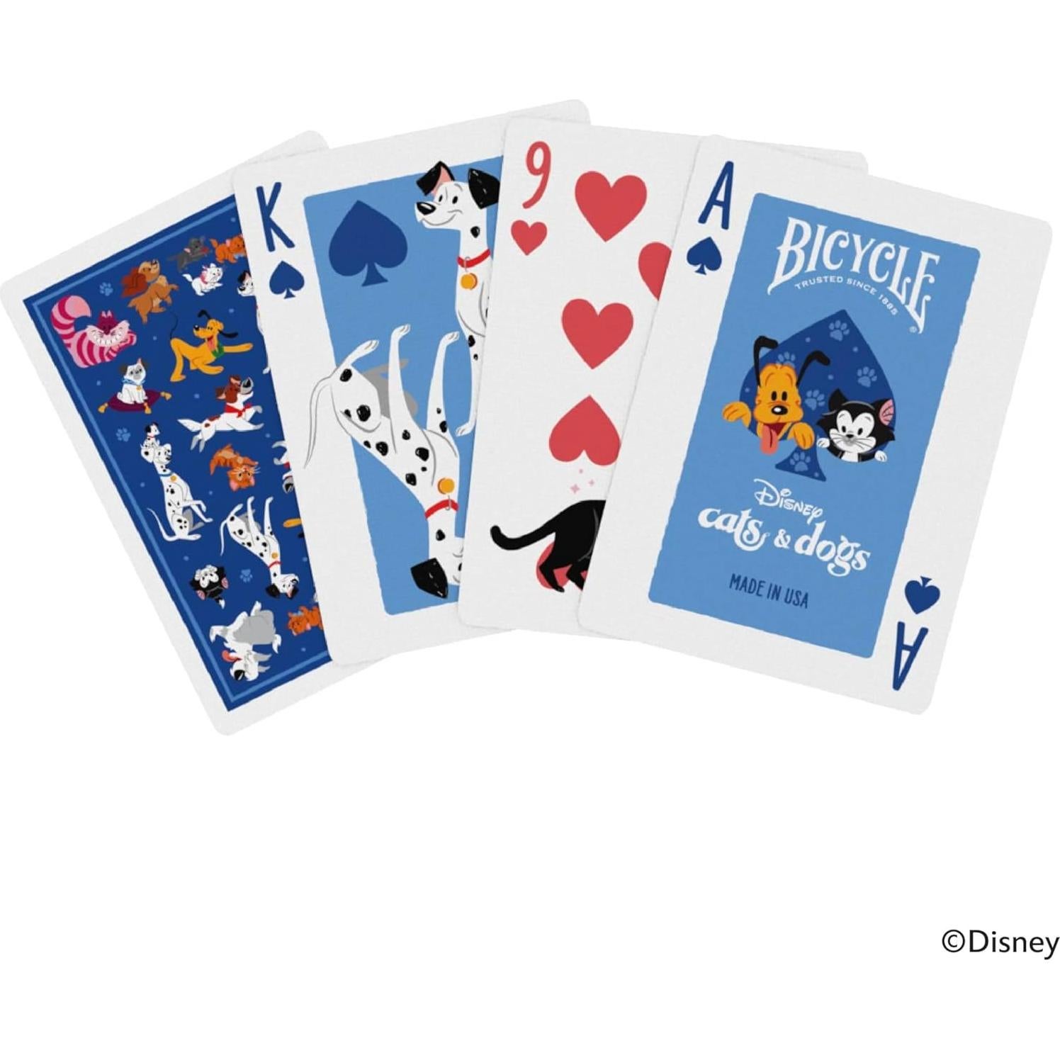 Cartas de Juego Disney Bicycle Gatos y Perros 90.72g