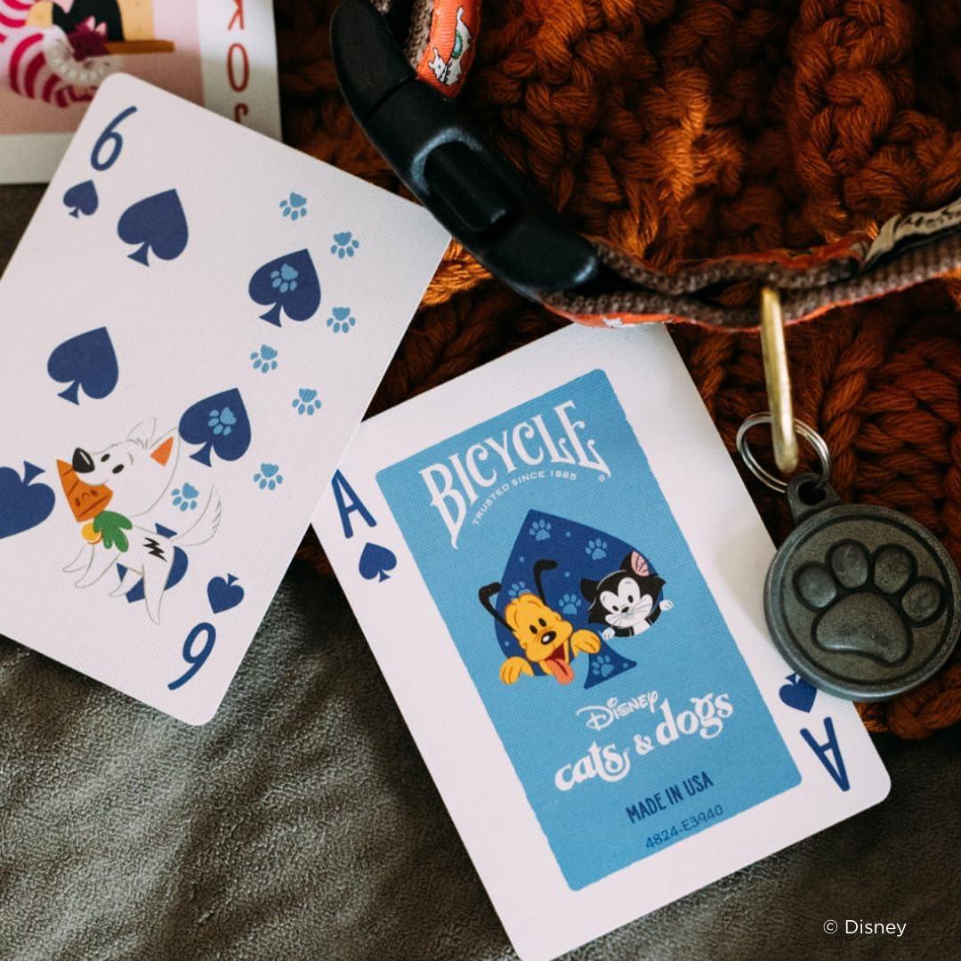 Cartas de Juego Disney Bicycle Gatos y Perros 90.72g