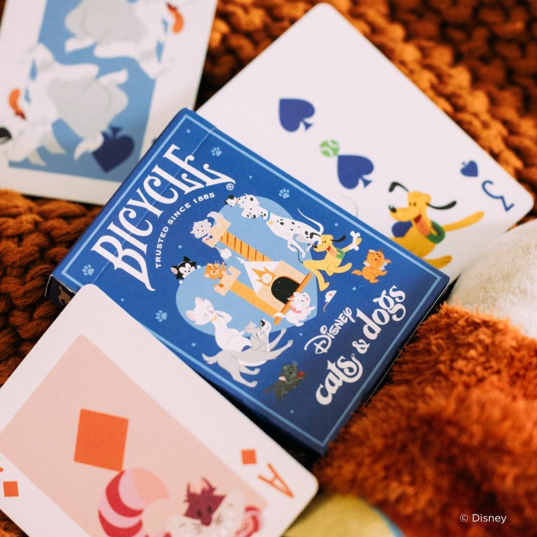 Cartas de Juego Disney Bicycle Gatos y Perros 90.72g
