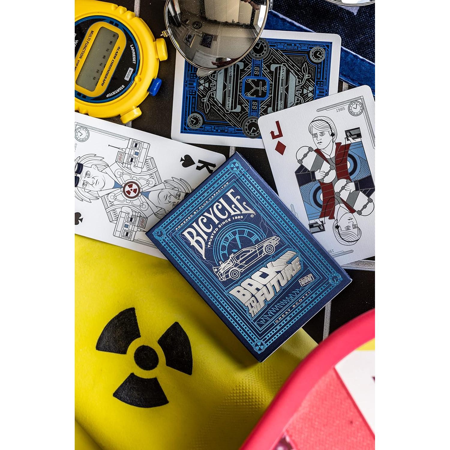 Barajas de Juego Bicycle Regreso al Futuro Premium Azul