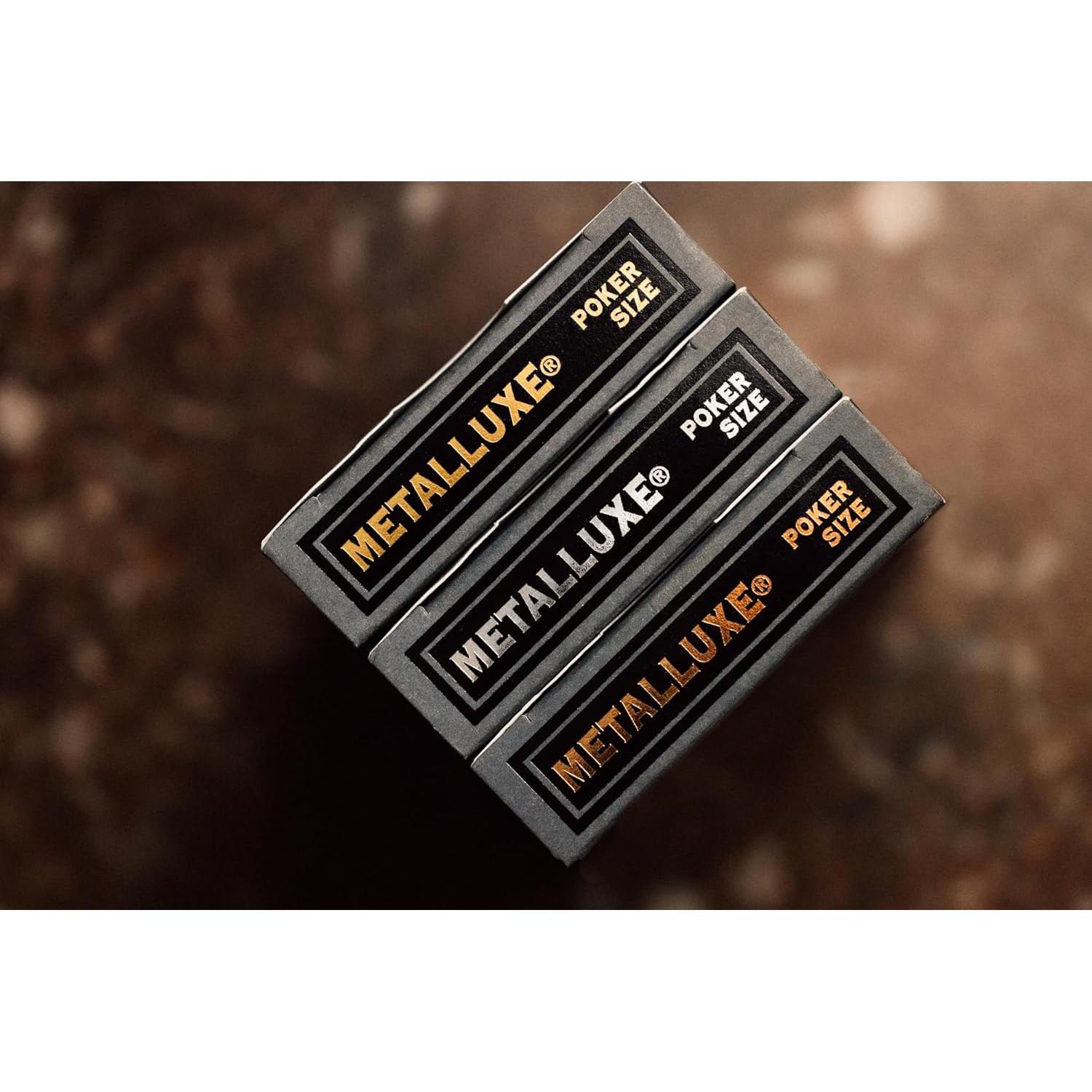 Baraja de Jugar Bicycle Metalluxe Negra y Dorada - Premium