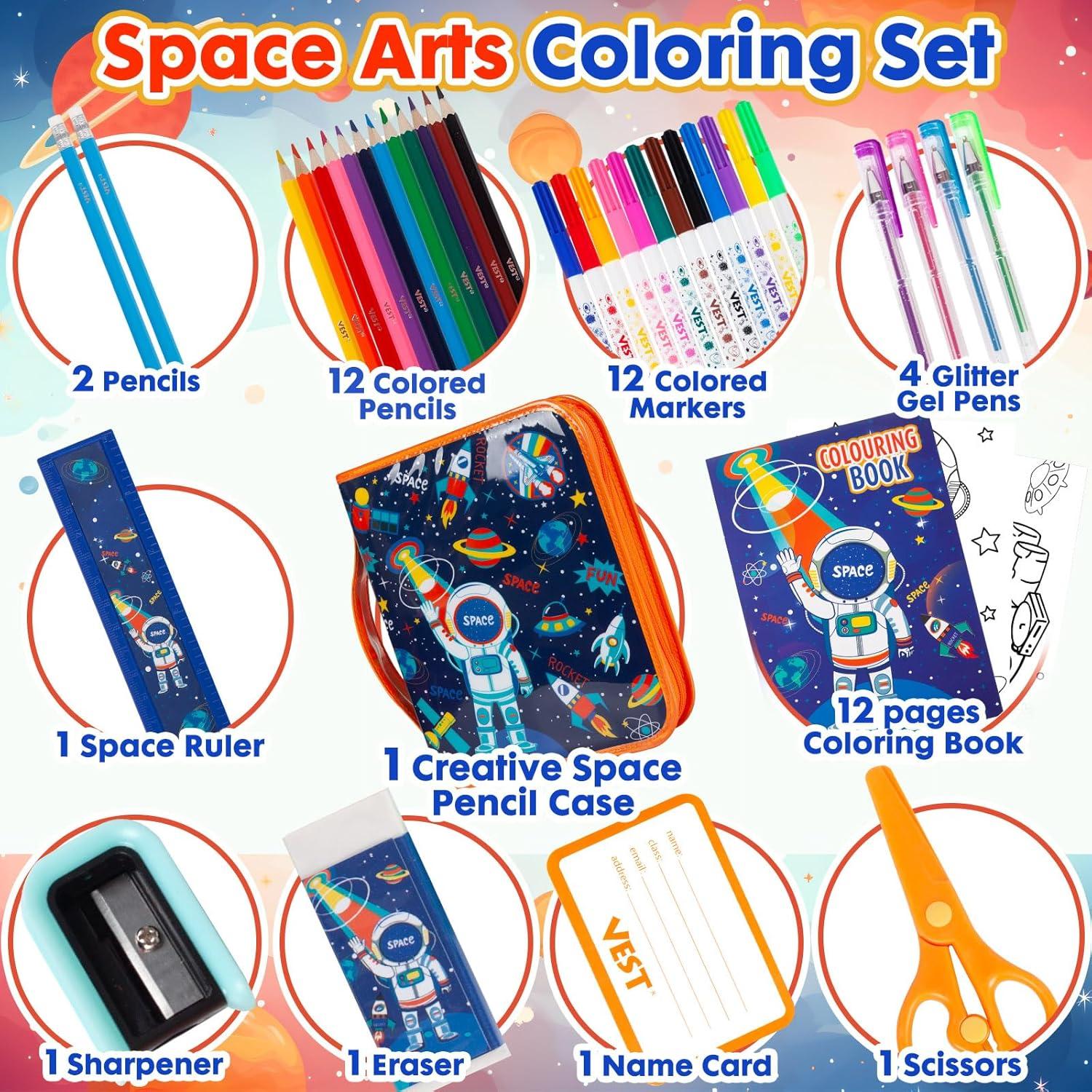 Kit de Arte para Colorear YOYTOO - 36 Piezas Espaciales
