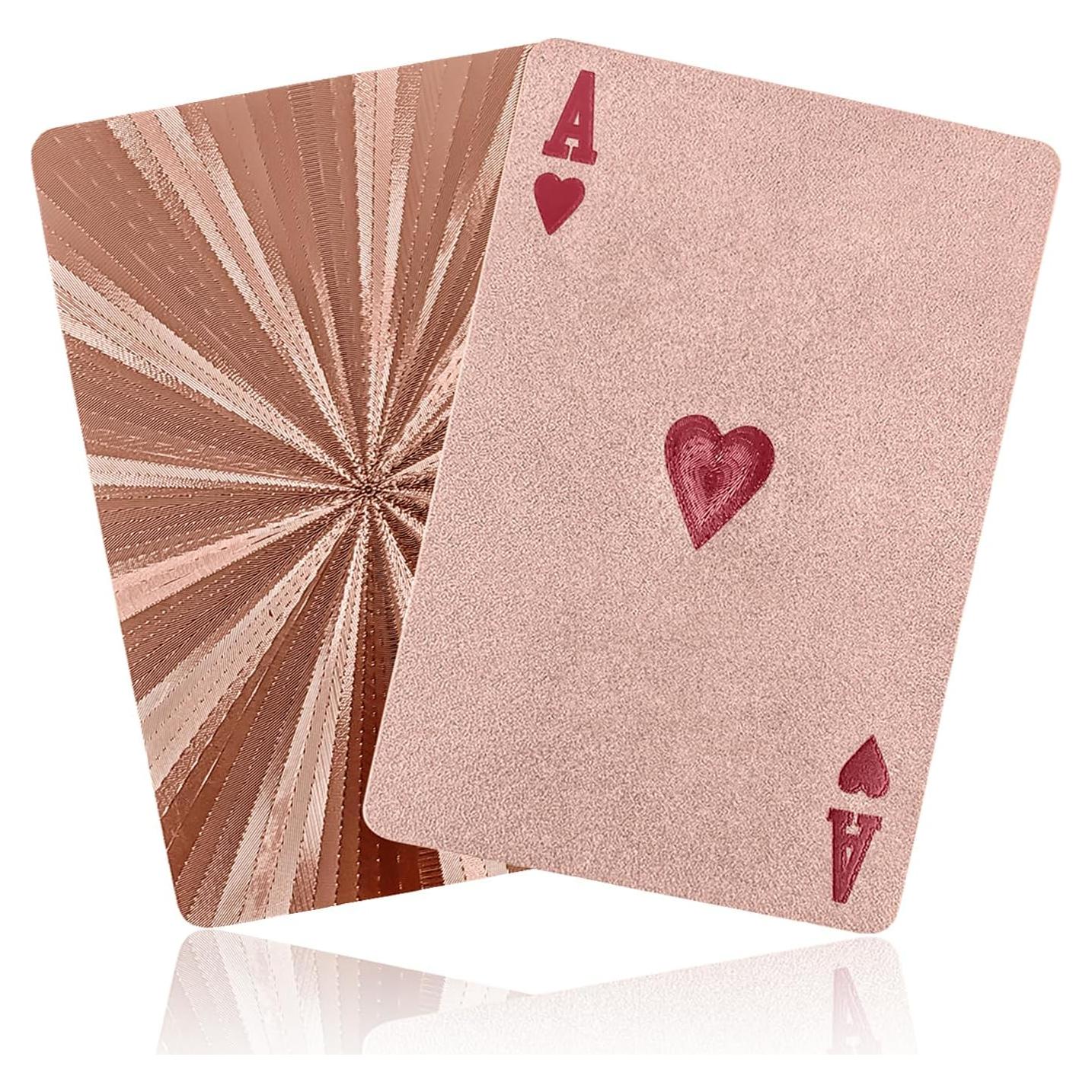 Cartas de Juego Impermeables Jeuristic Rosa - Baraja Profesional