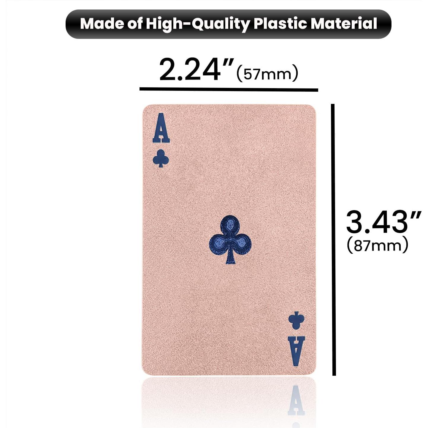 Cartas de Juego Impermeables Jeuristic Rosa - Baraja Profesional