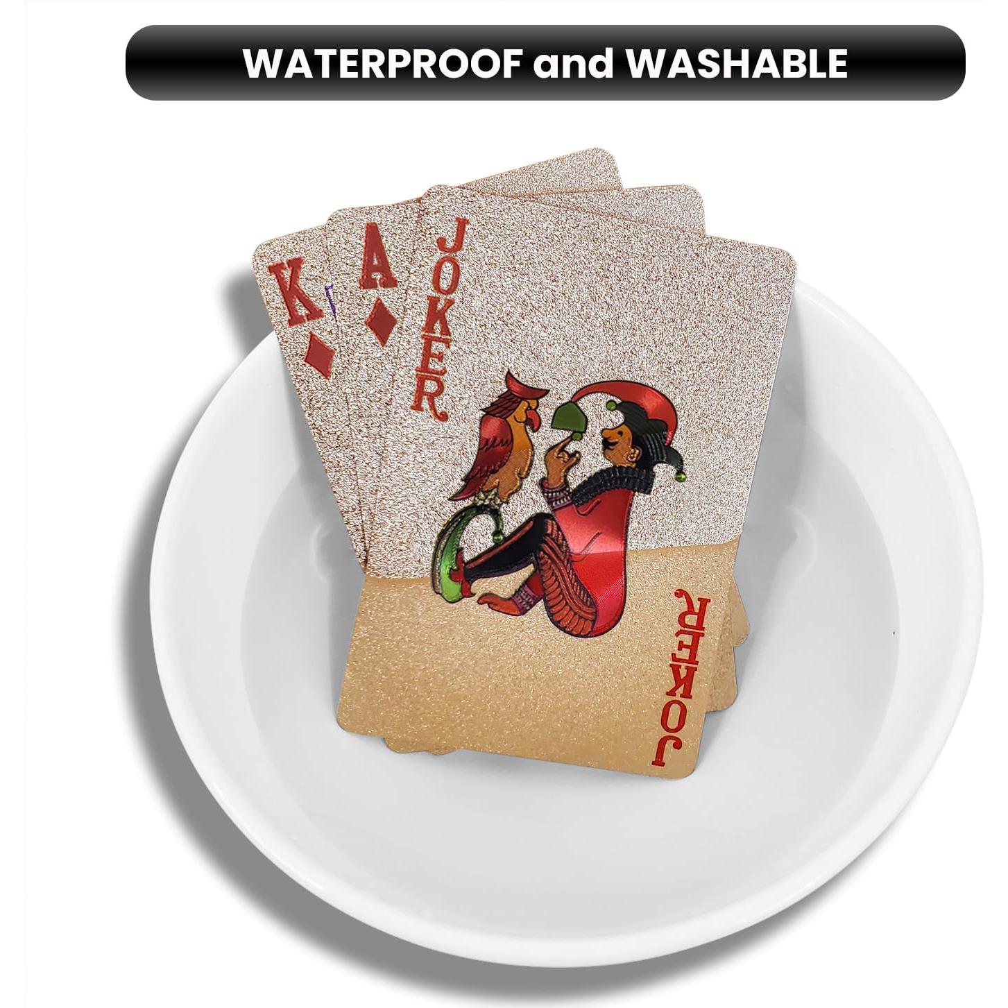 Cartas de Juego Impermeables Jeuristic Rosa - Baraja Profesional