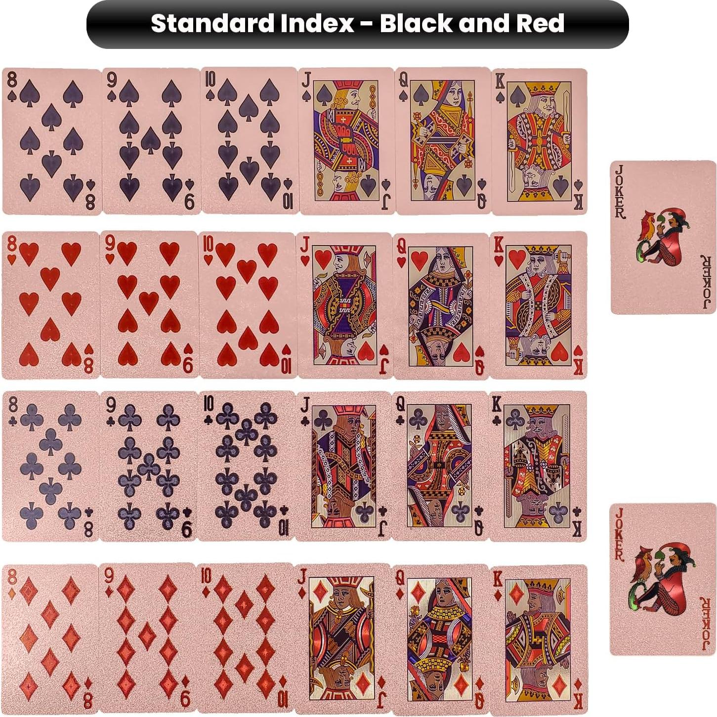 Cartas de Juego Impermeables Jeuristic Rosa - Baraja Profesional