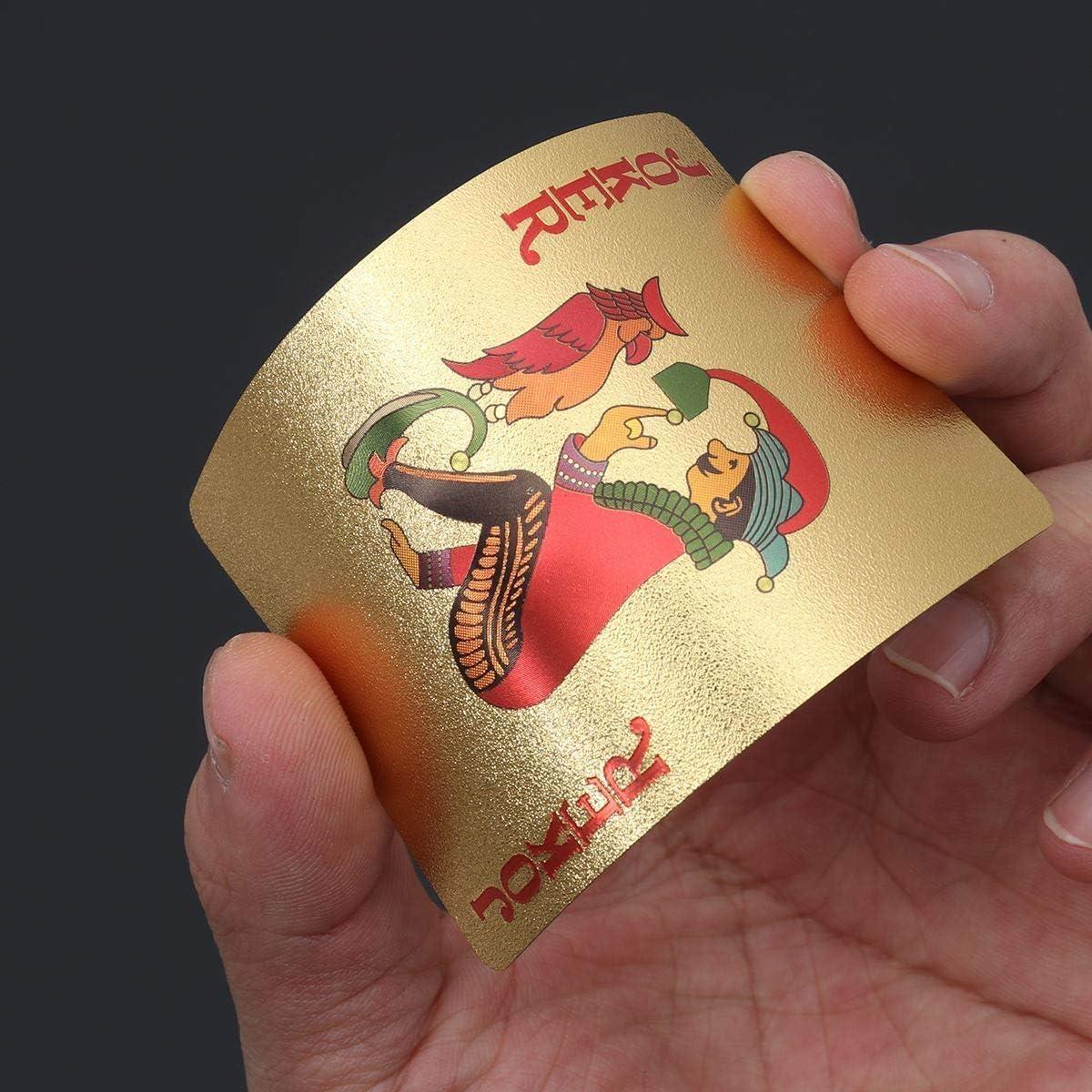 Baraja de Póker Impermeable EAY Oro - 52+2 Cartas