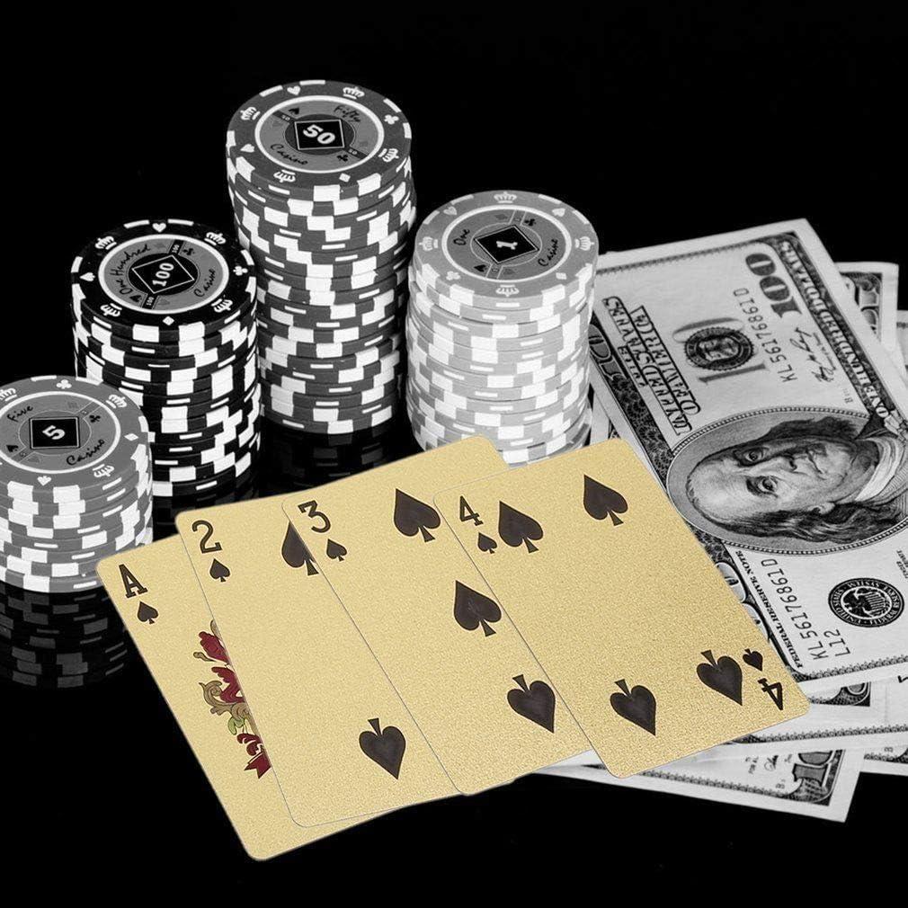 Baraja de Póker Impermeable EAY Oro - 52+2 Cartas