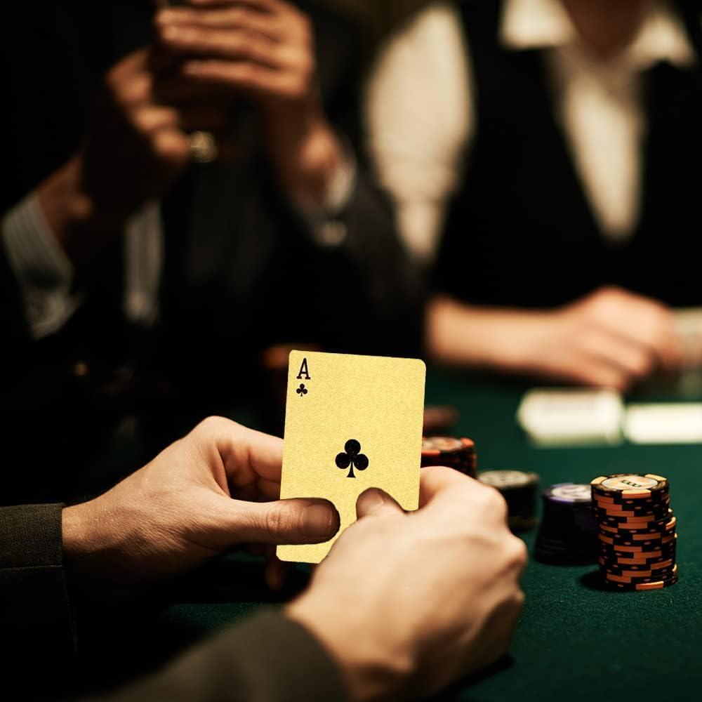 4 Barajas de Cartas de Juego Impermeables Tkocisa 8.7x5.7cm