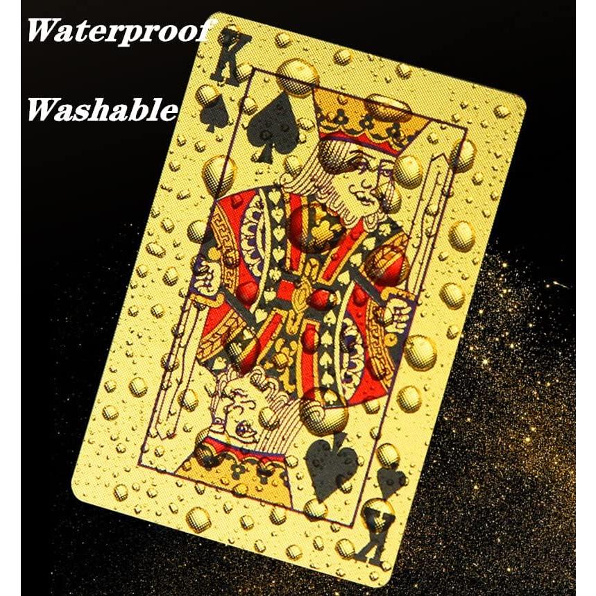 4 Barajas de Cartas de Juego Impermeables Tkocisa 8.7x5.7cm