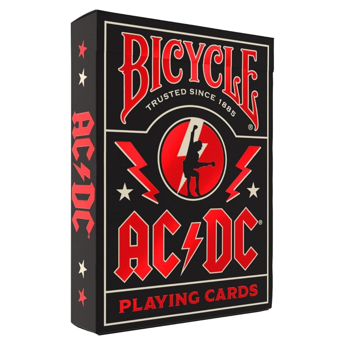 Baraja de Jugar Bicycle AC/DC - Diseño Rockero, 1 Baraja