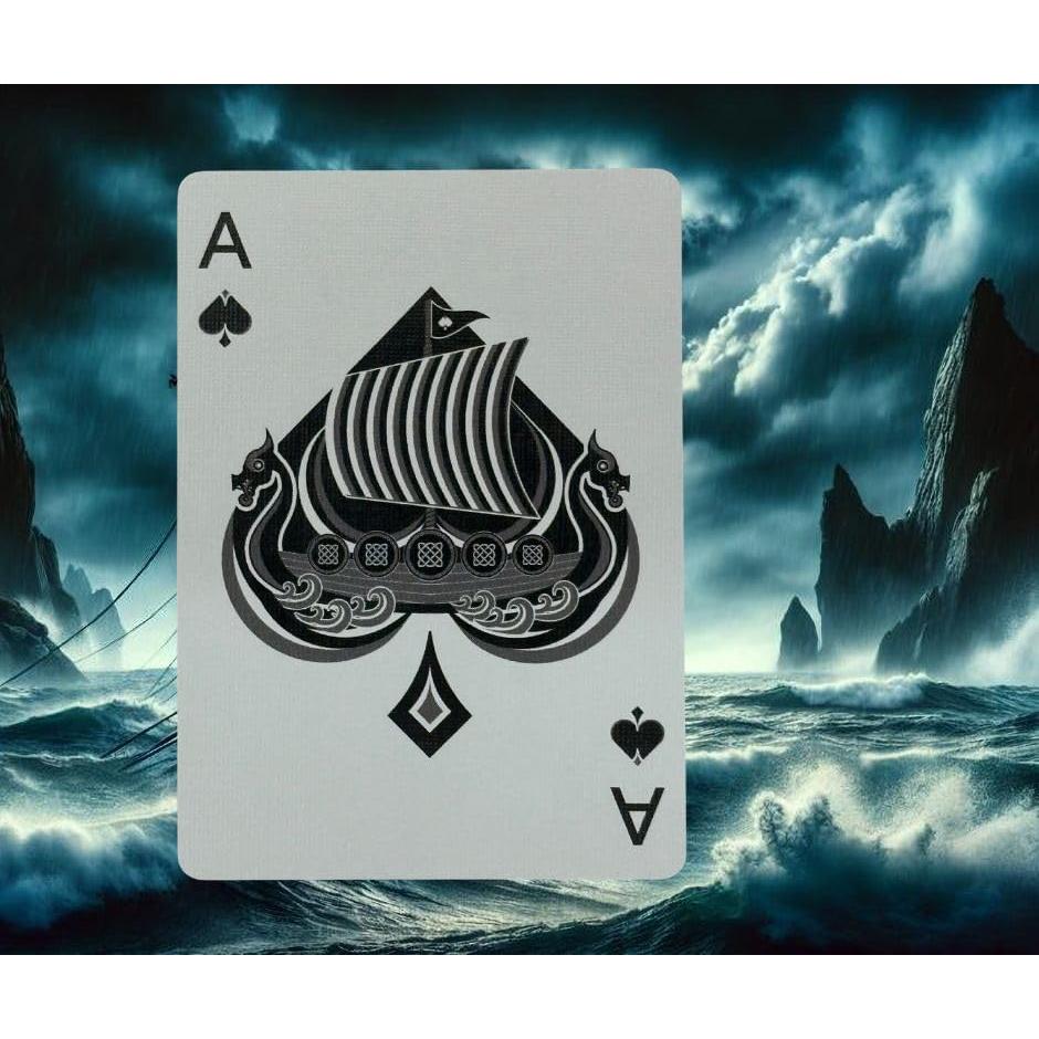 Baraja de Cartas Bicycle Vikings - Arte Nórdico Premium