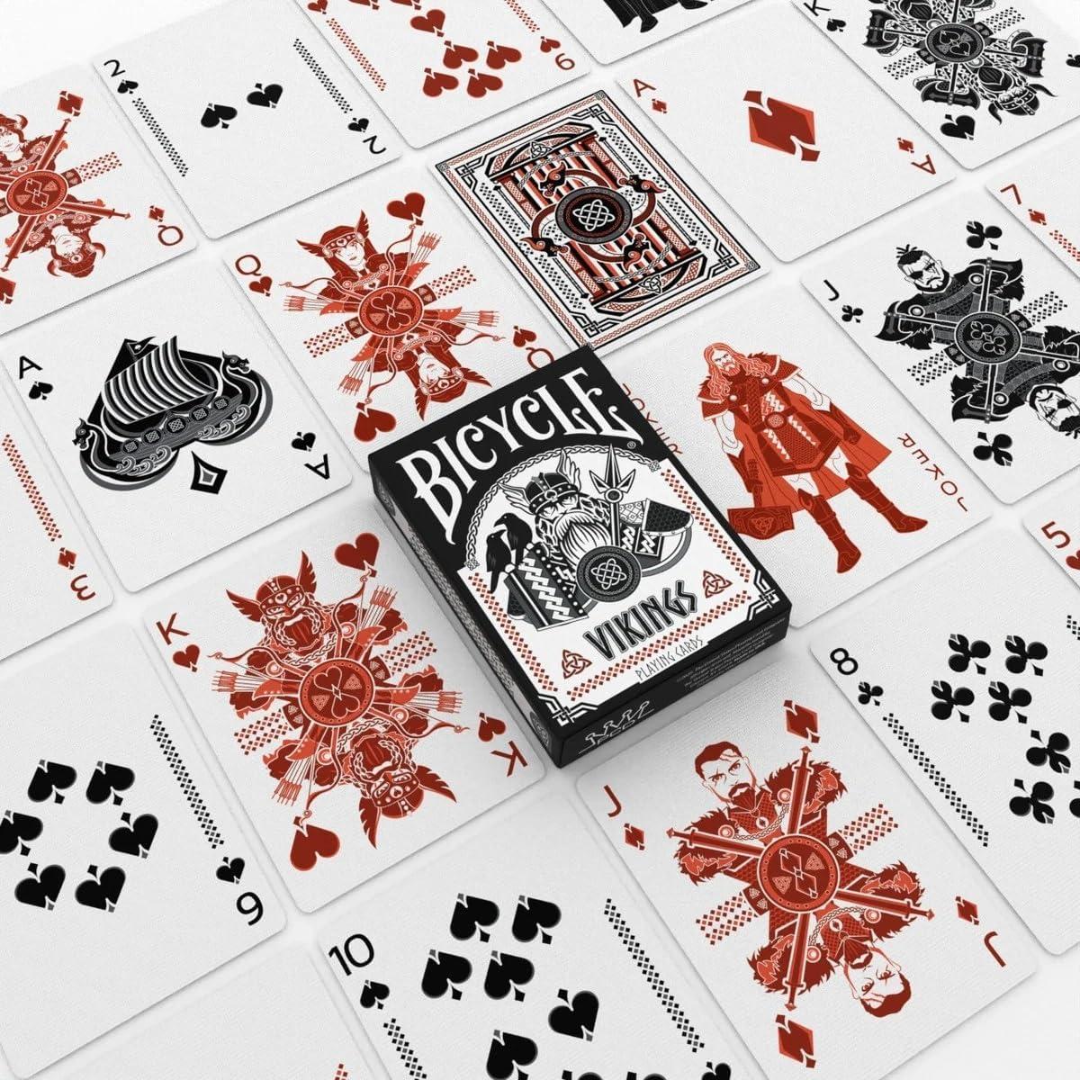 Baraja de Cartas Bicycle Vikings - Arte Nórdico Premium