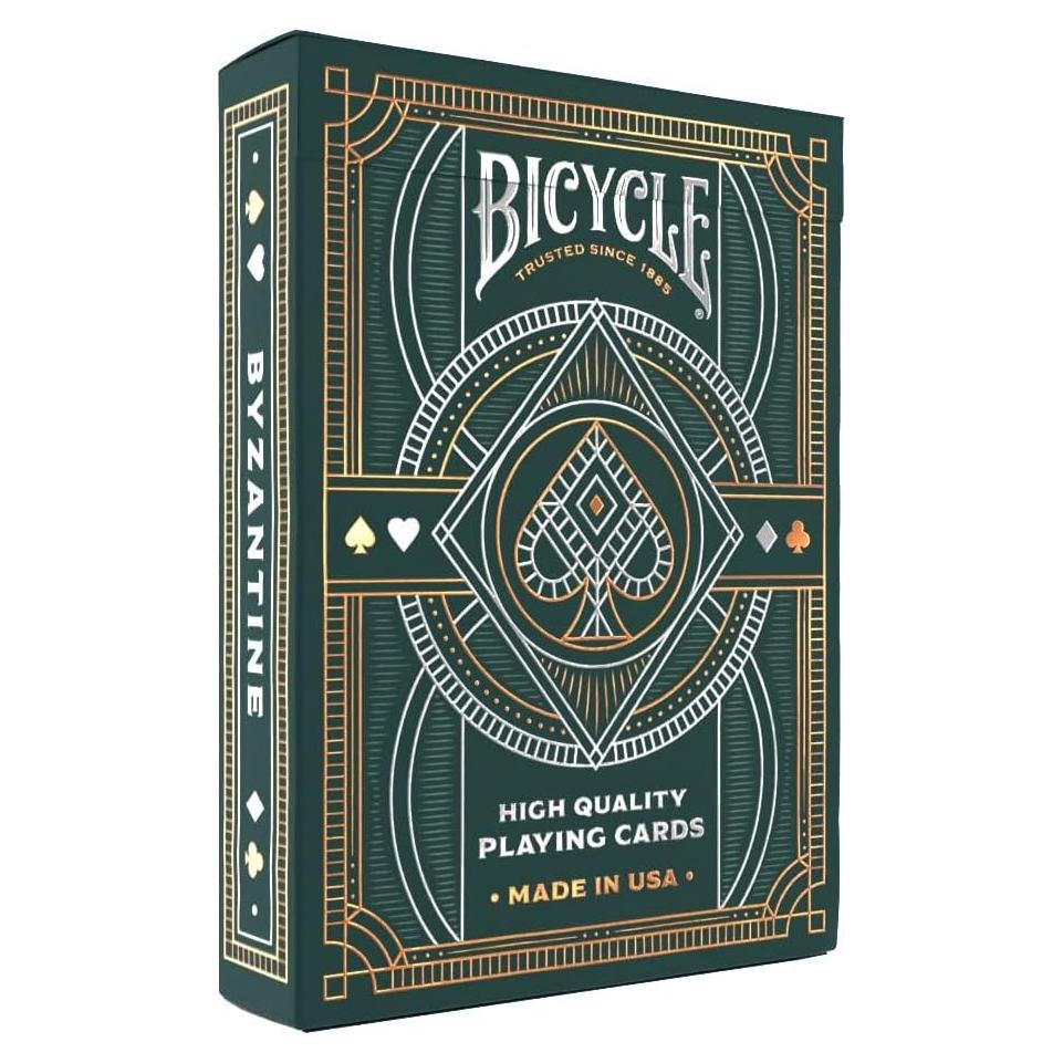 Baraja de Jugar Bicycle Bizantina con Folio Dorado y Plateado