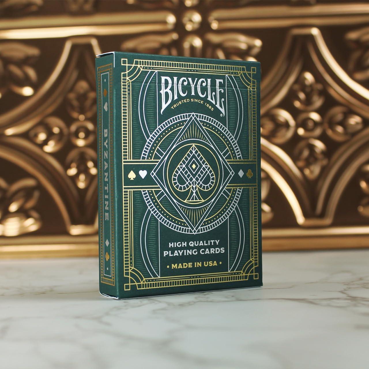 Baraja de Jugar Bicycle Bizantina con Folio Dorado y Plateado