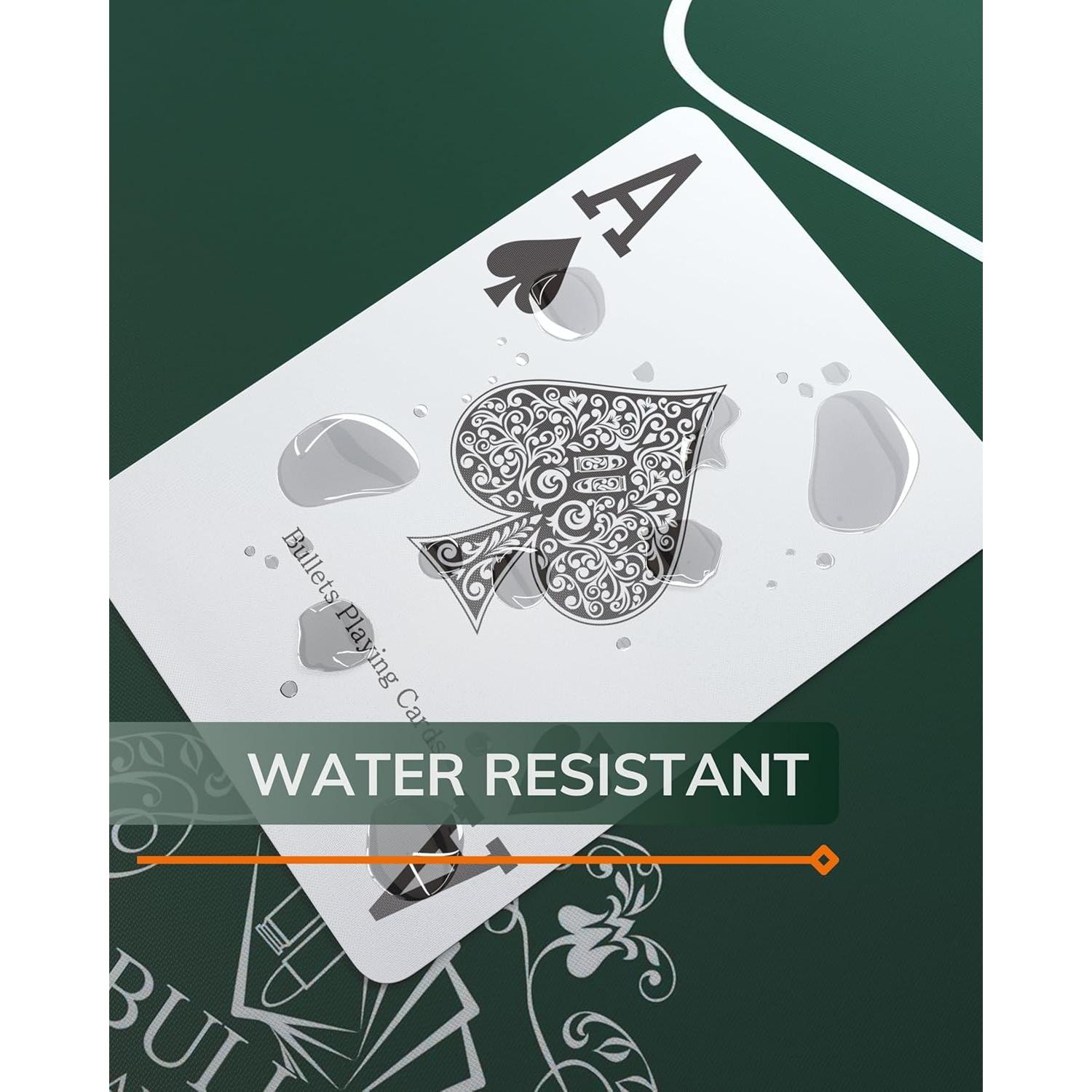 Cartas de Juego Bullets - 2 Barajas de Plástico Impermeables