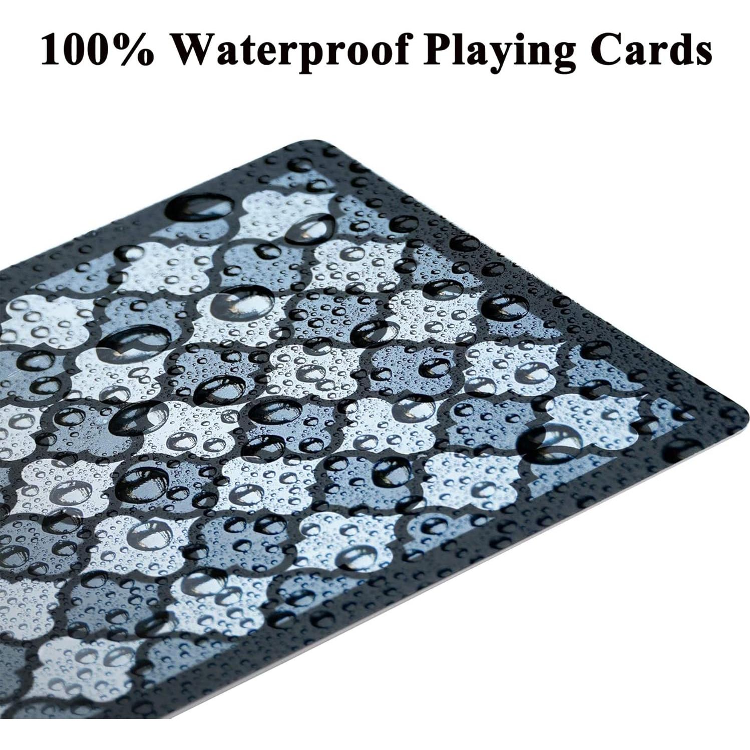 Barajas de Cartas de Juego Impermeables Teskyer - 2 Paquetes