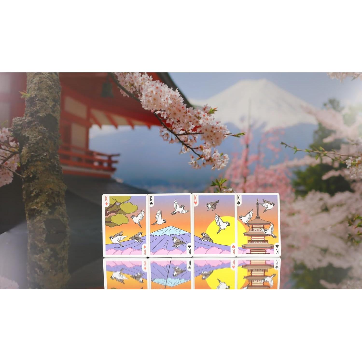 Baraja de Poker Bicycle Sparrow Hanafuda Fusión - 52 Cartas