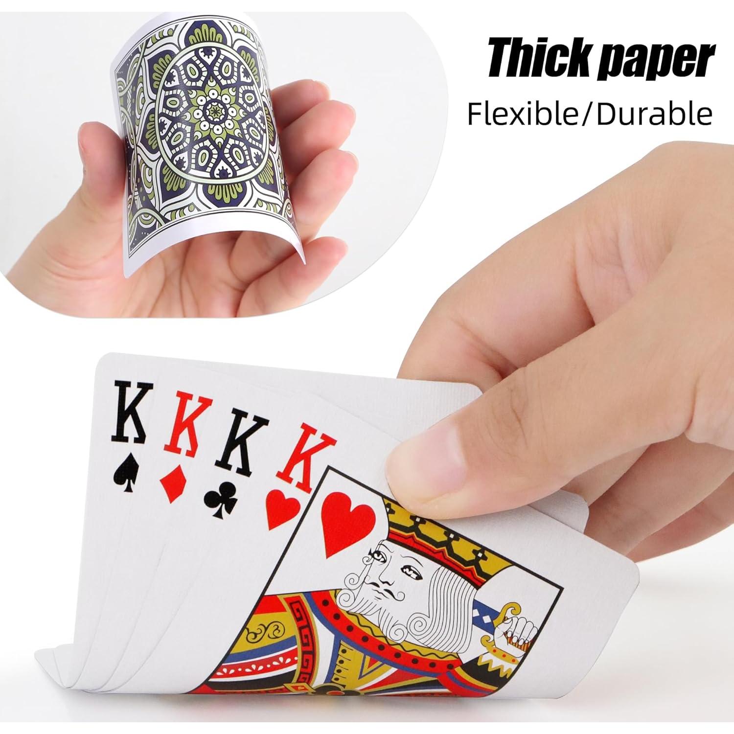 Barajas de Póker Metsyth 2 Paquetes Azul y Rojo 63x88mm