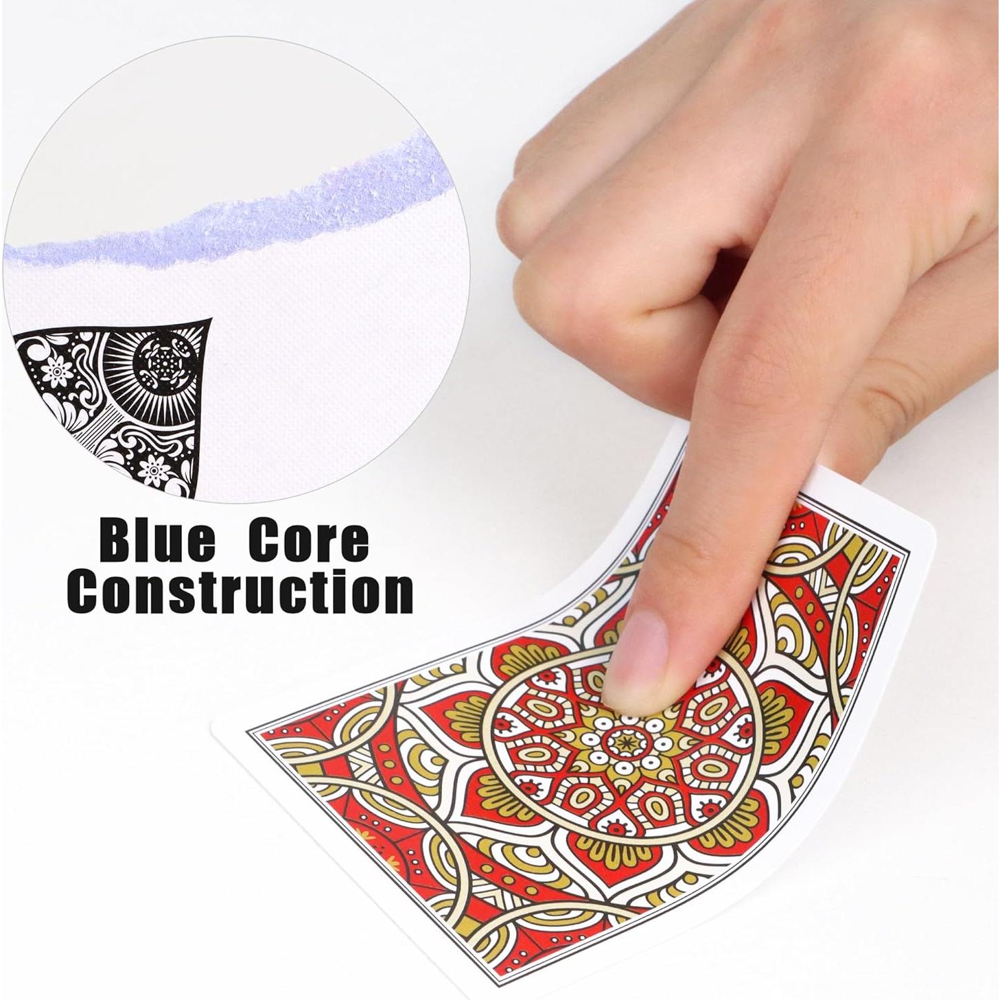 Barajas de Póker Metsyth 2 Paquetes Azul y Rojo 63x88mm