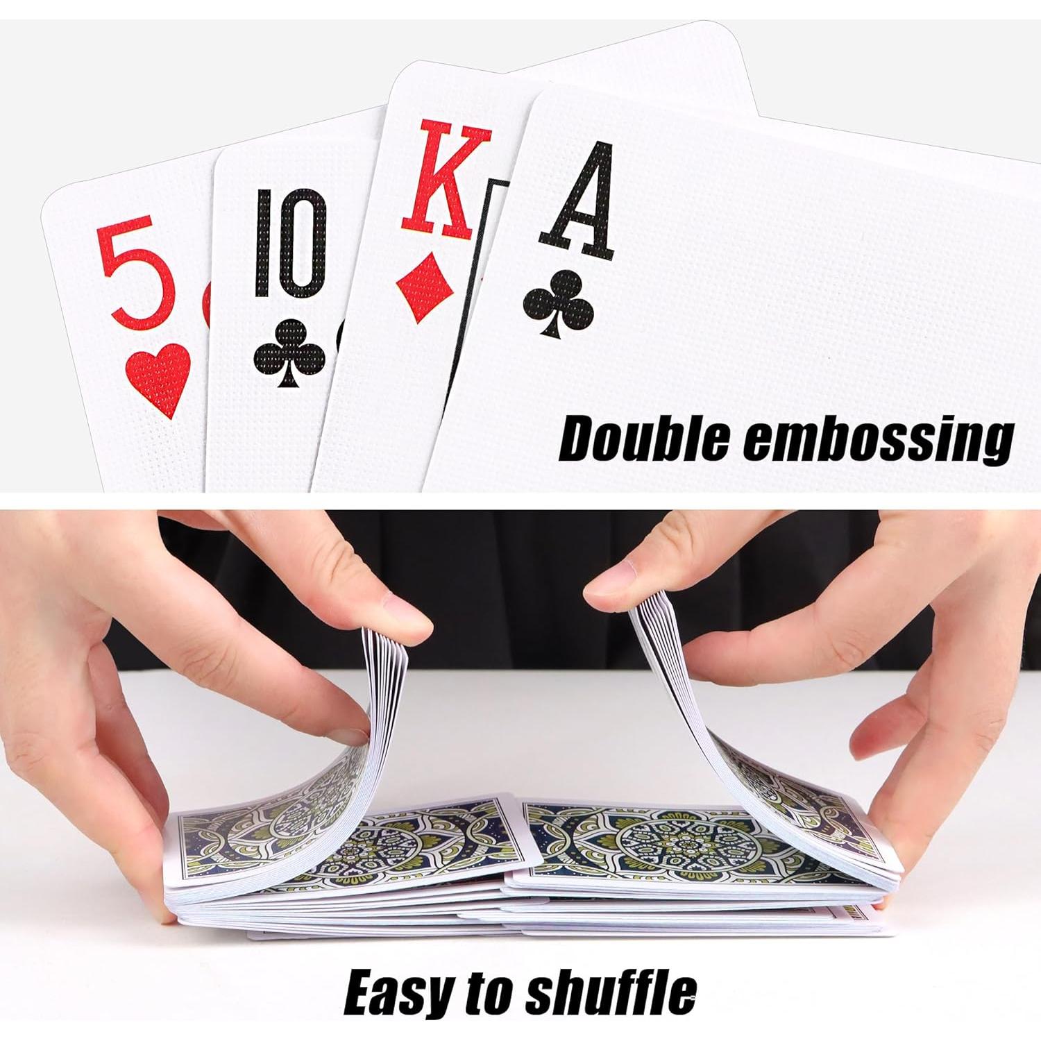 Barajas de Póker Metsyth 2 Paquetes Azul y Rojo 63x88mm