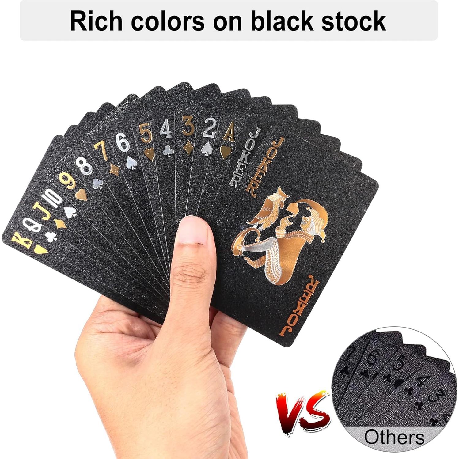 Cartas de Jugar de Plástico LotFancy - 2 Barajas Impermeables