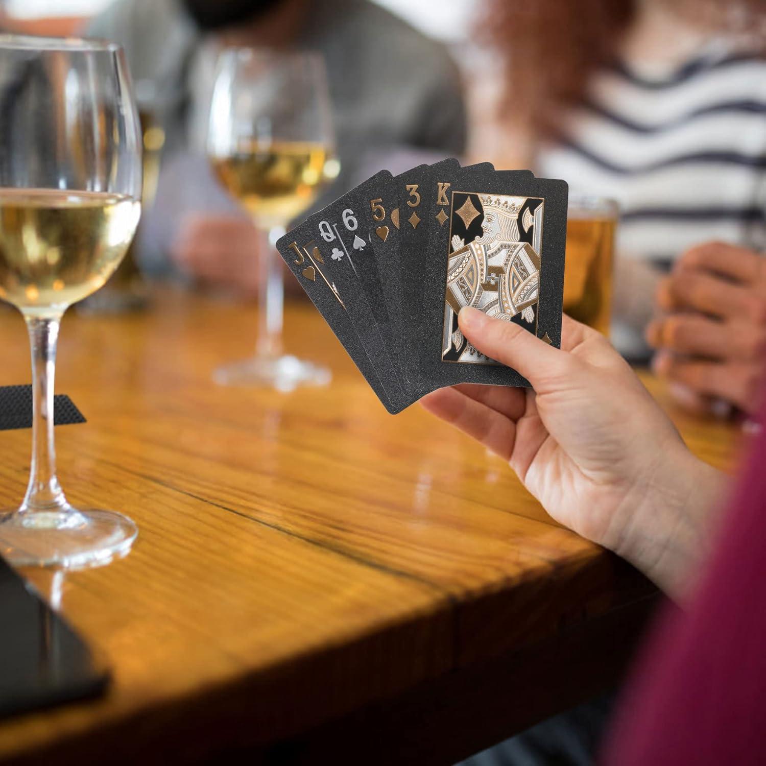 Cartas de Jugar de Plástico LotFancy - 2 Barajas Impermeables