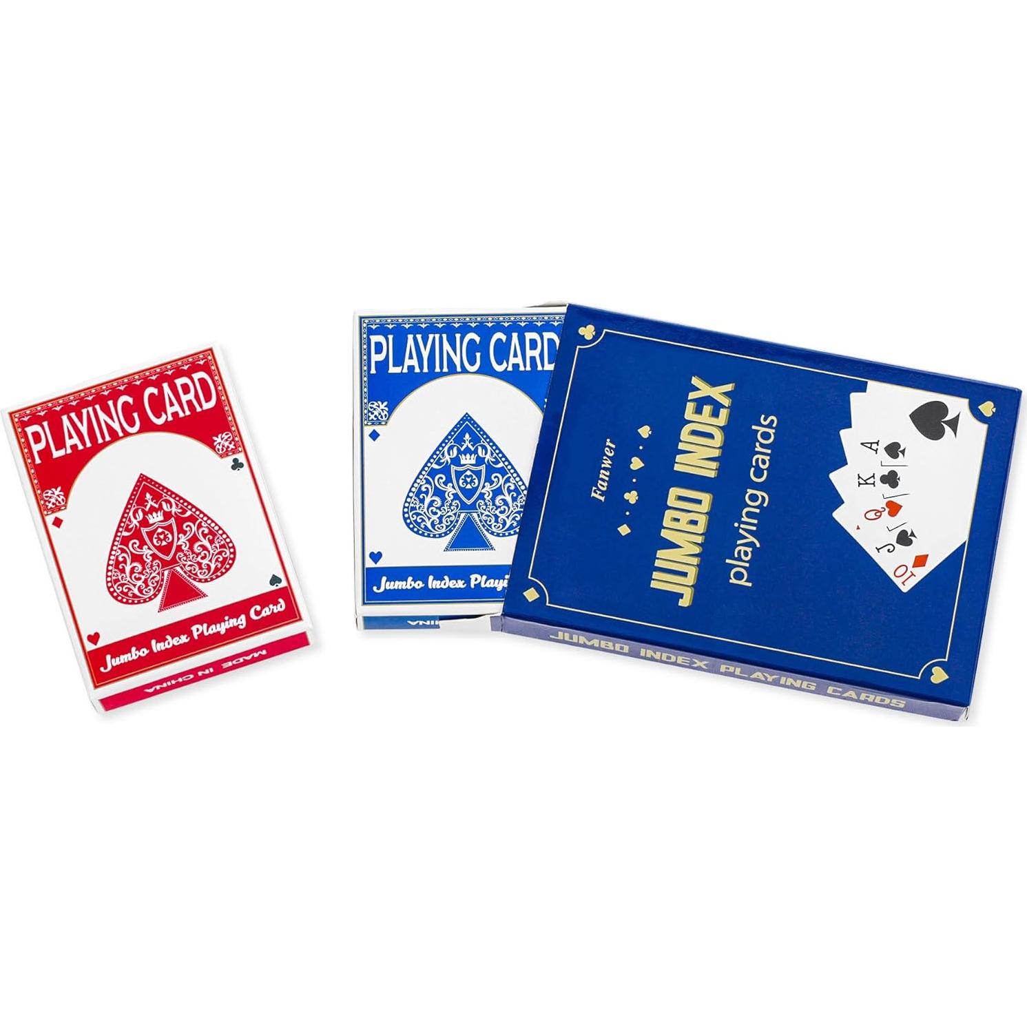 Barajas de Juego Grandes Fanwer - 2 Paquete para Adultos