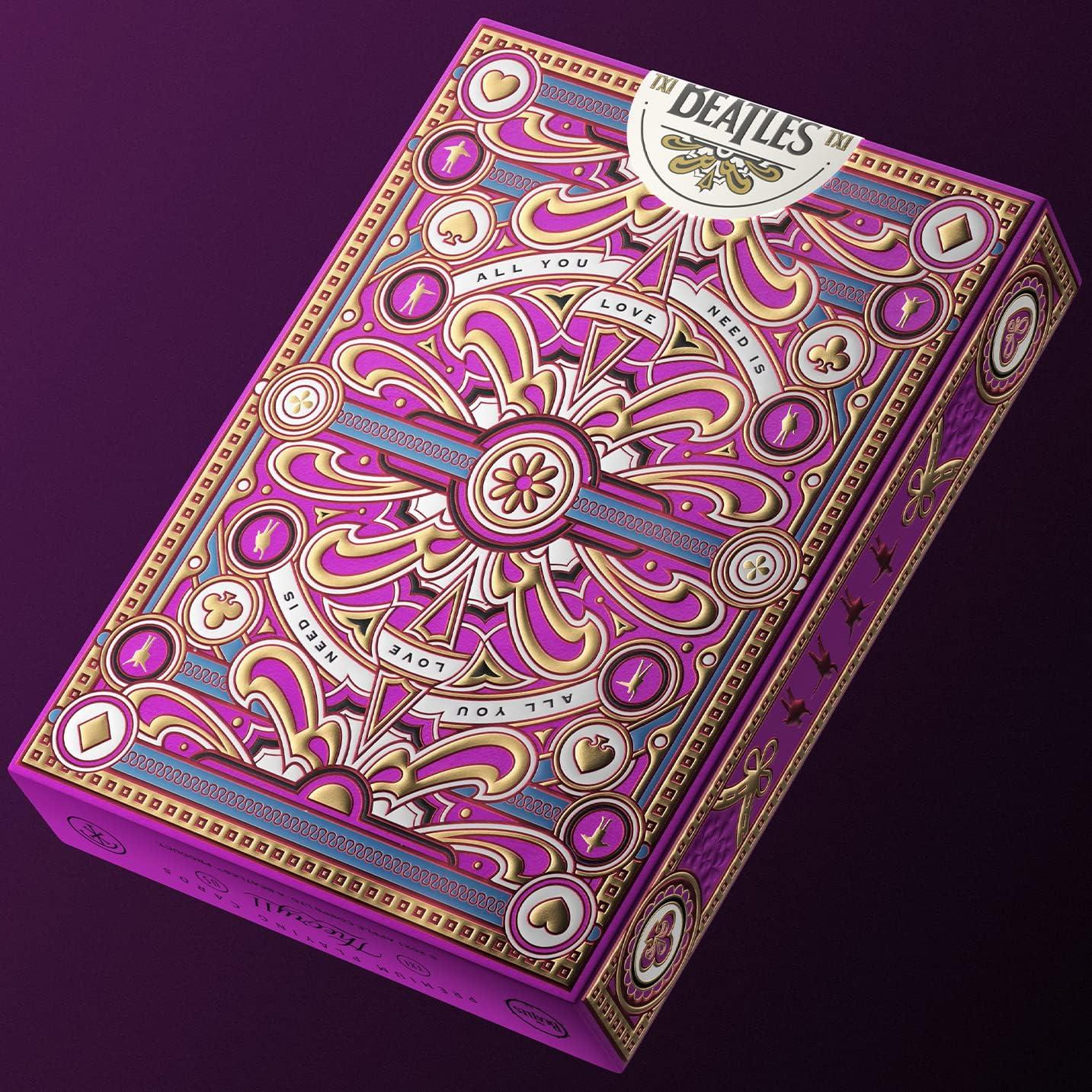 Baraja de Cartas Premium The Beatles Rosa - theory11