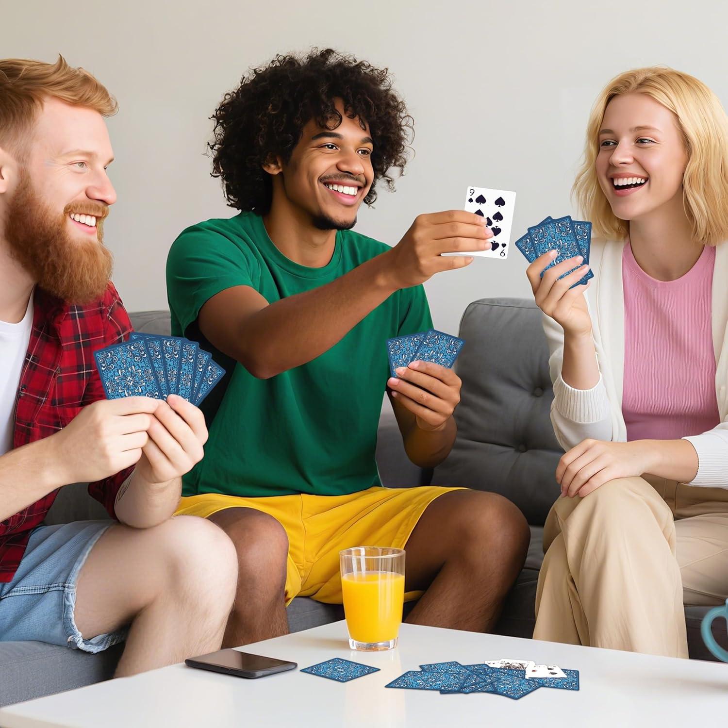 Juego de Cartas 6 Paquetes Wkchxd Tamaño Póker Colores Vibrantes