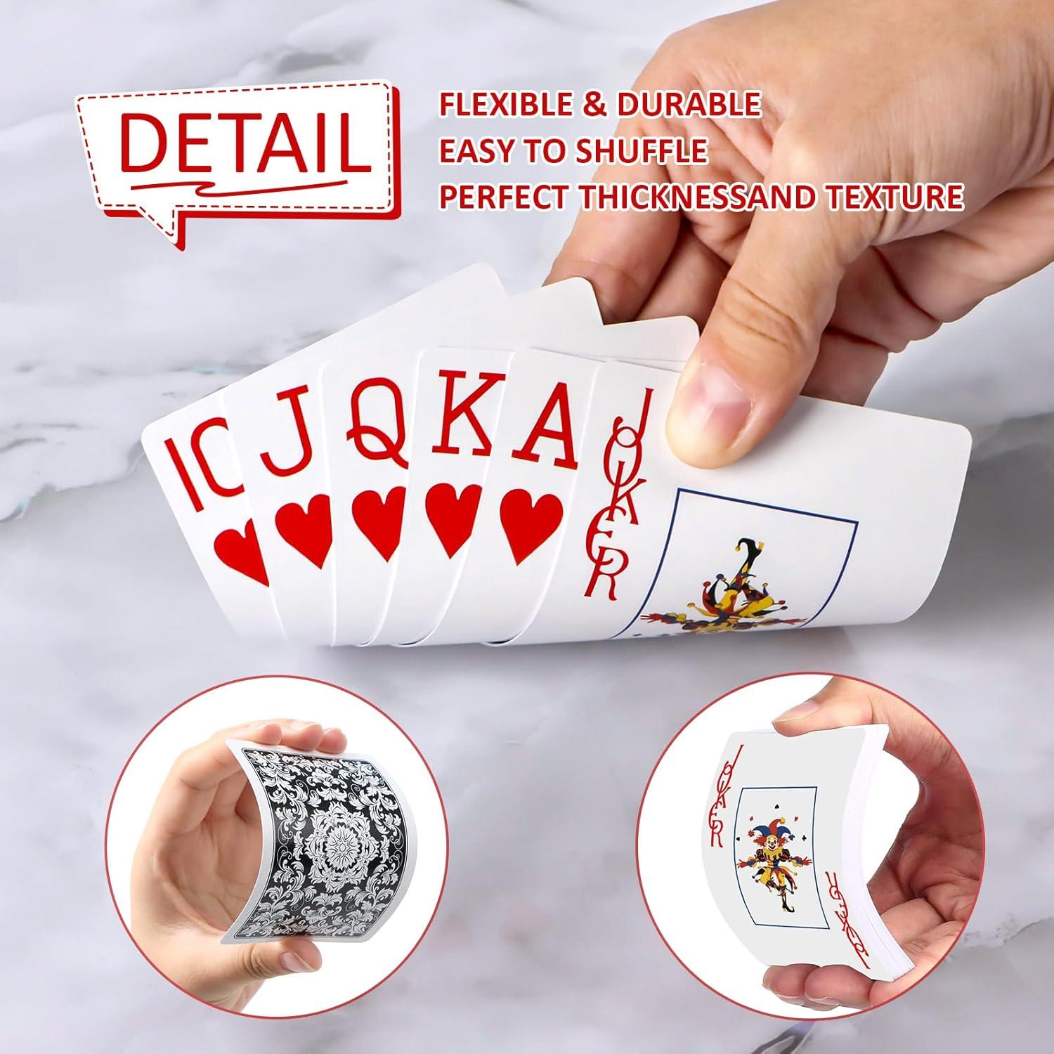 Juego de Cartas Jumbo Metsyth - 12 Barajas Coloridas 63x88mm