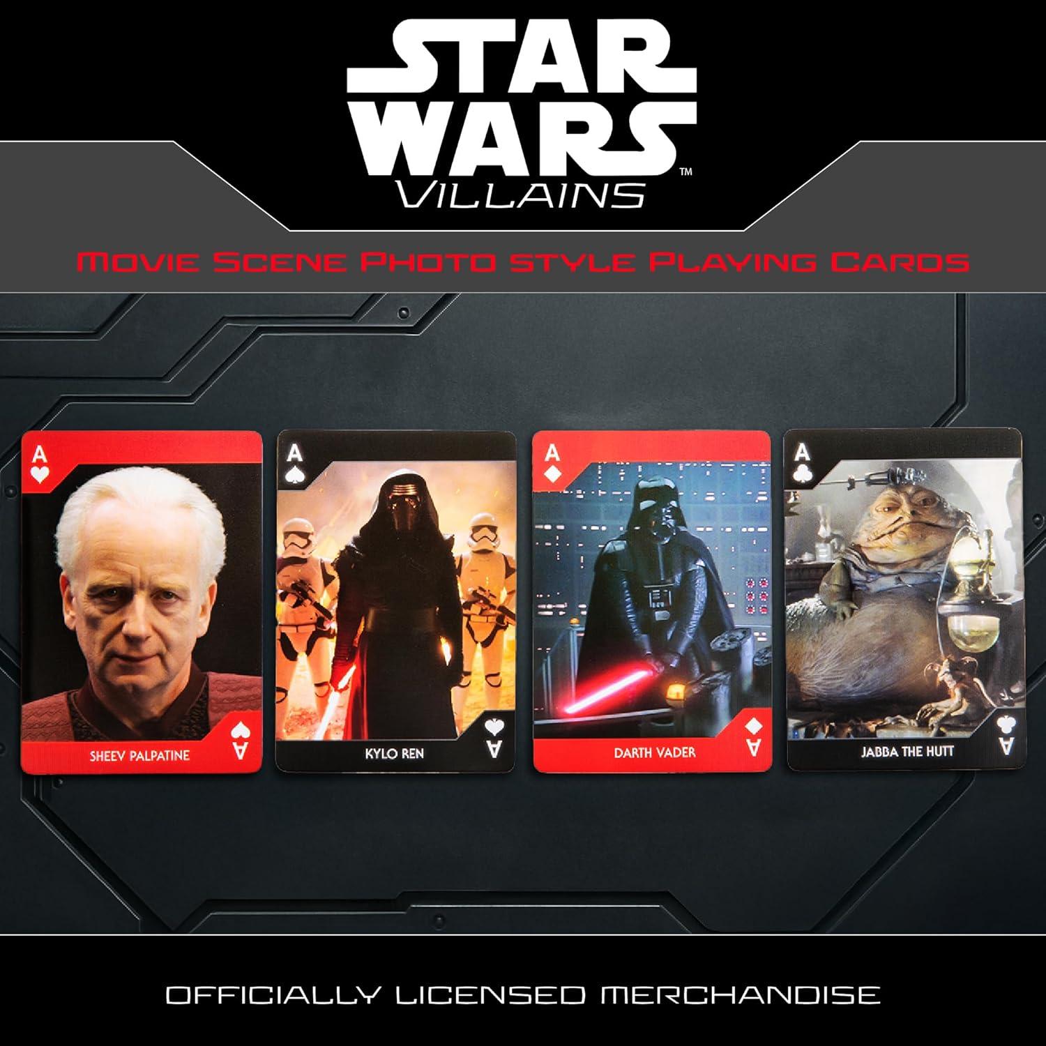 Baraja de Cartas Villanos Star Wars Aquarius - 54 Cartas