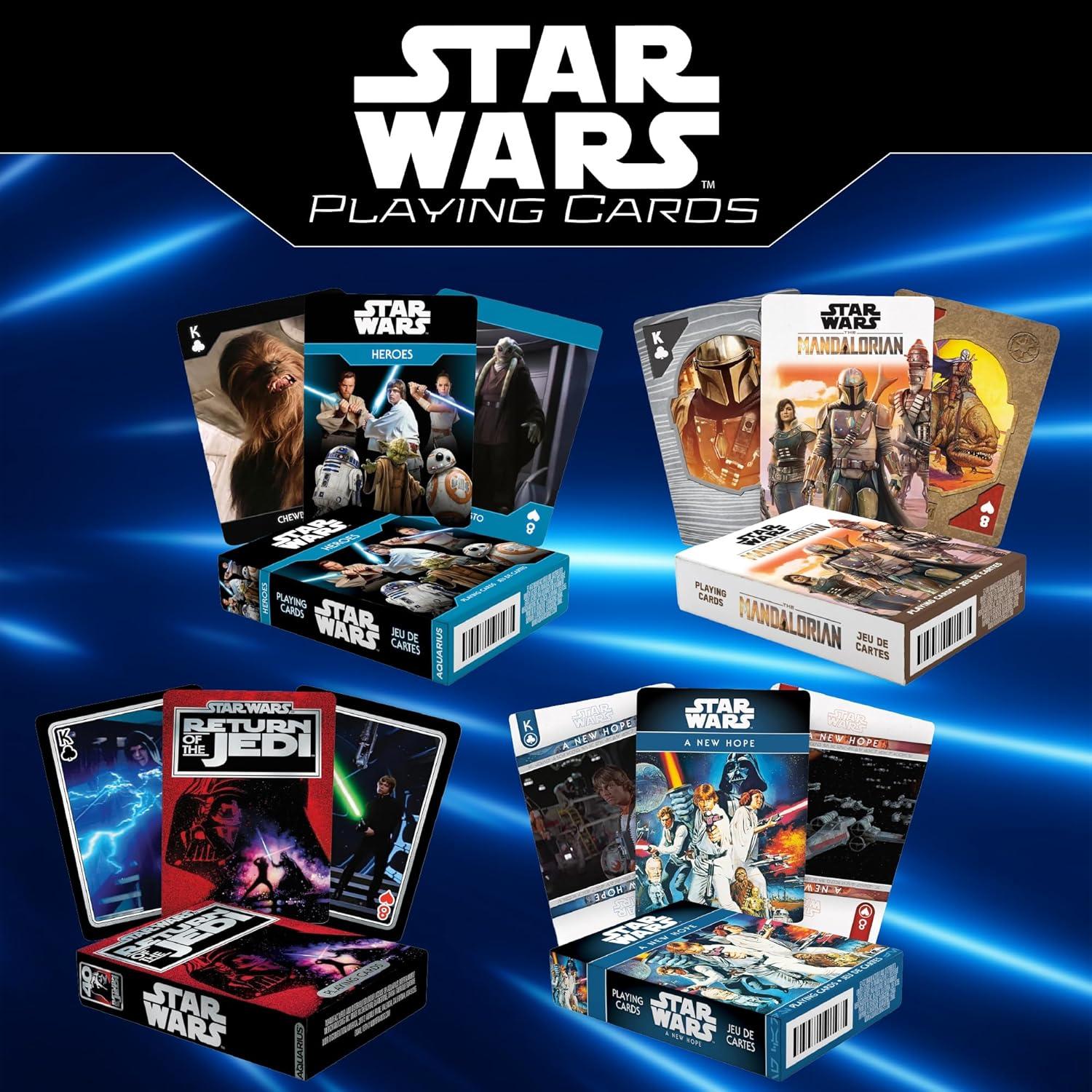 Baraja de Cartas Villanos Star Wars Aquarius - 54 Cartas