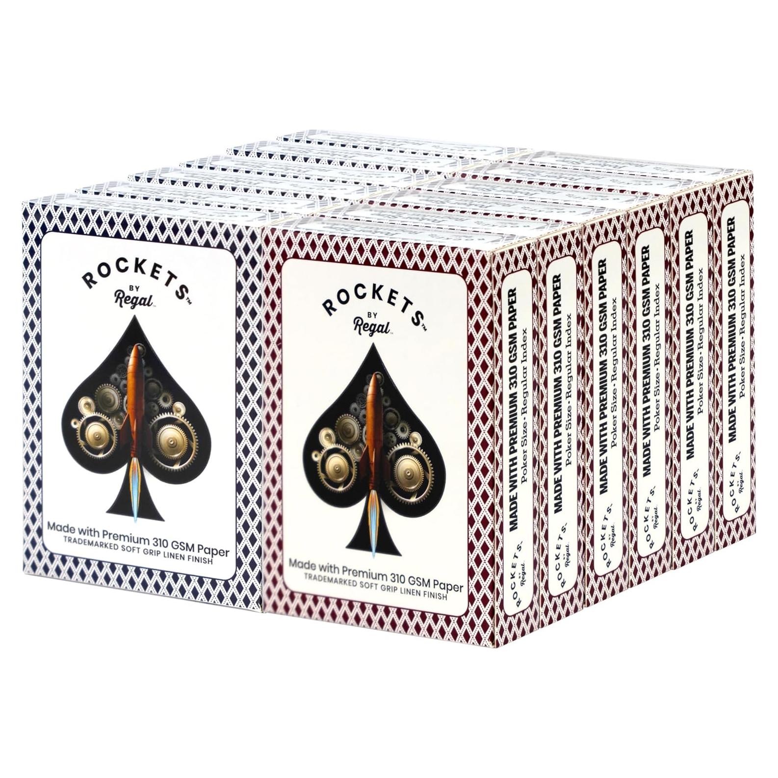 Set de Cartas de Juego a Granel Regal Games - 12 Barajas 310 GSM