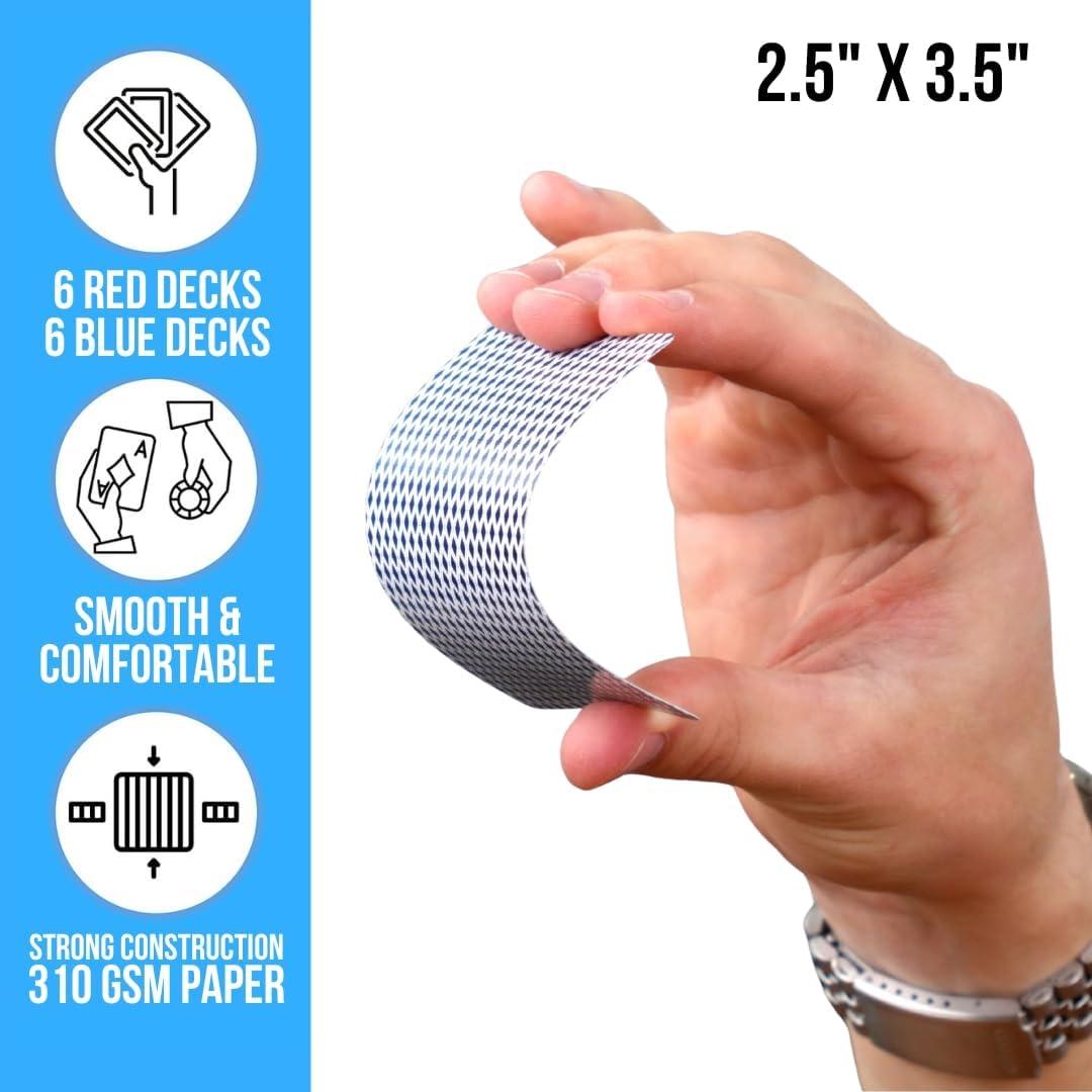 Set de Cartas de Juego a Granel Regal Games - 12 Barajas 310 GSM