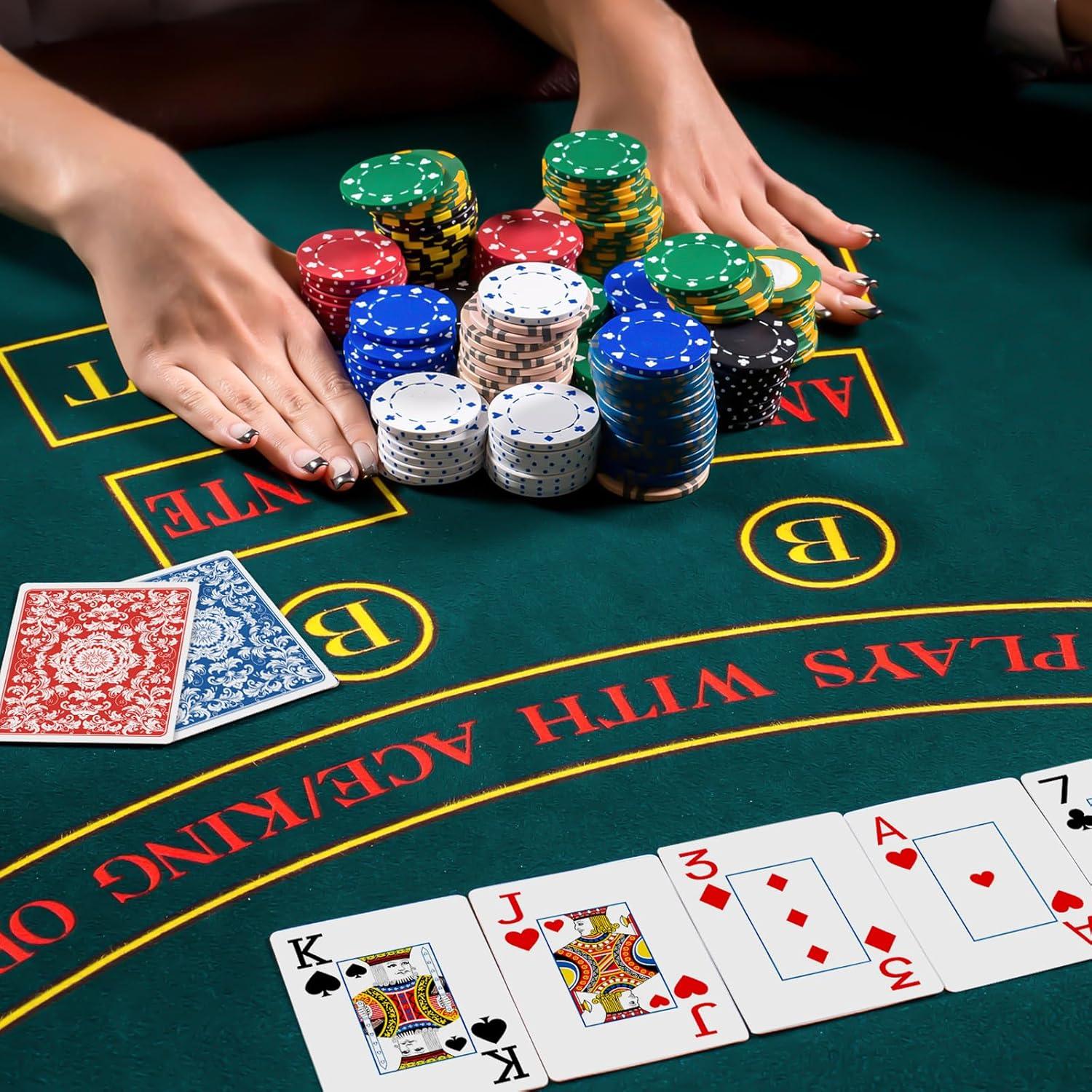 Juego de Cartas Metsyth 4 Paquetes Impermeables Tamaño Póker