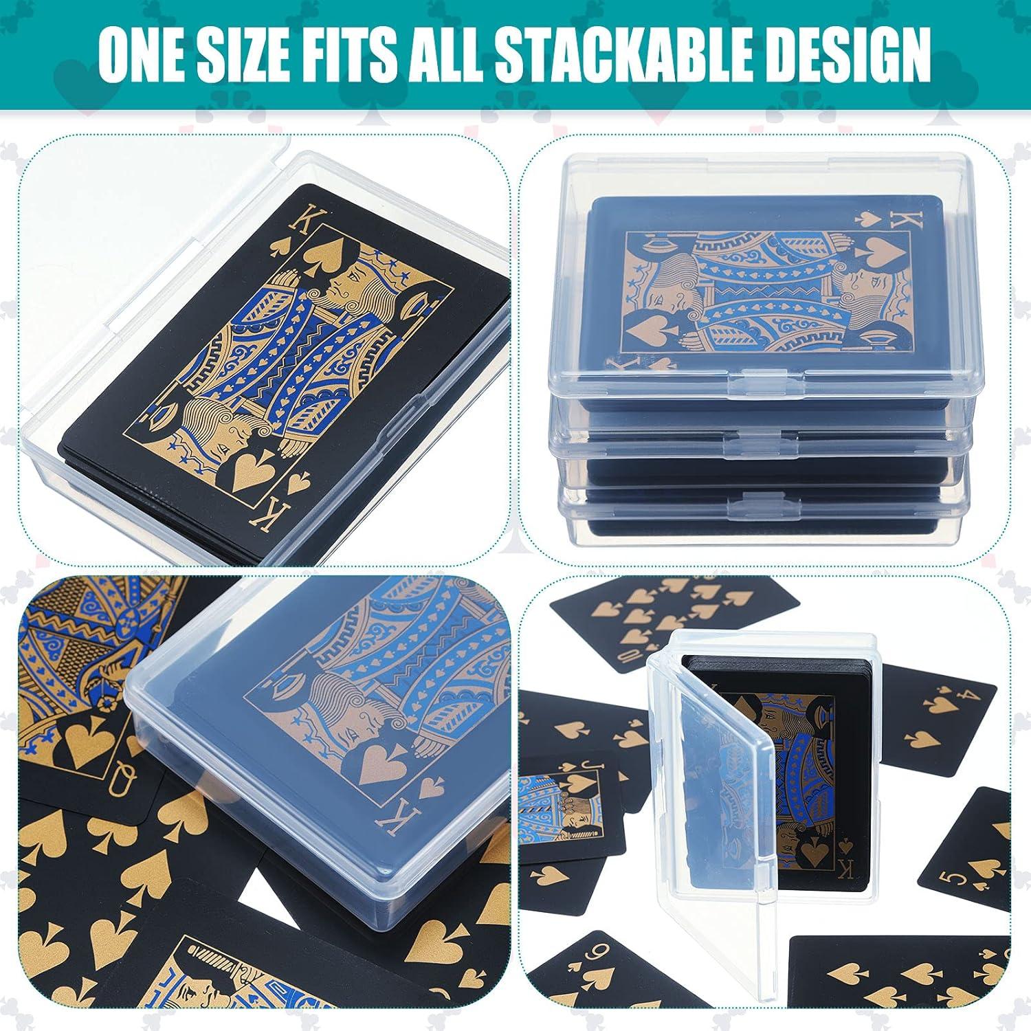 Estuches para Cartas de Juego Queekay 10 Pcs Plástico 9.6x6.8cm
