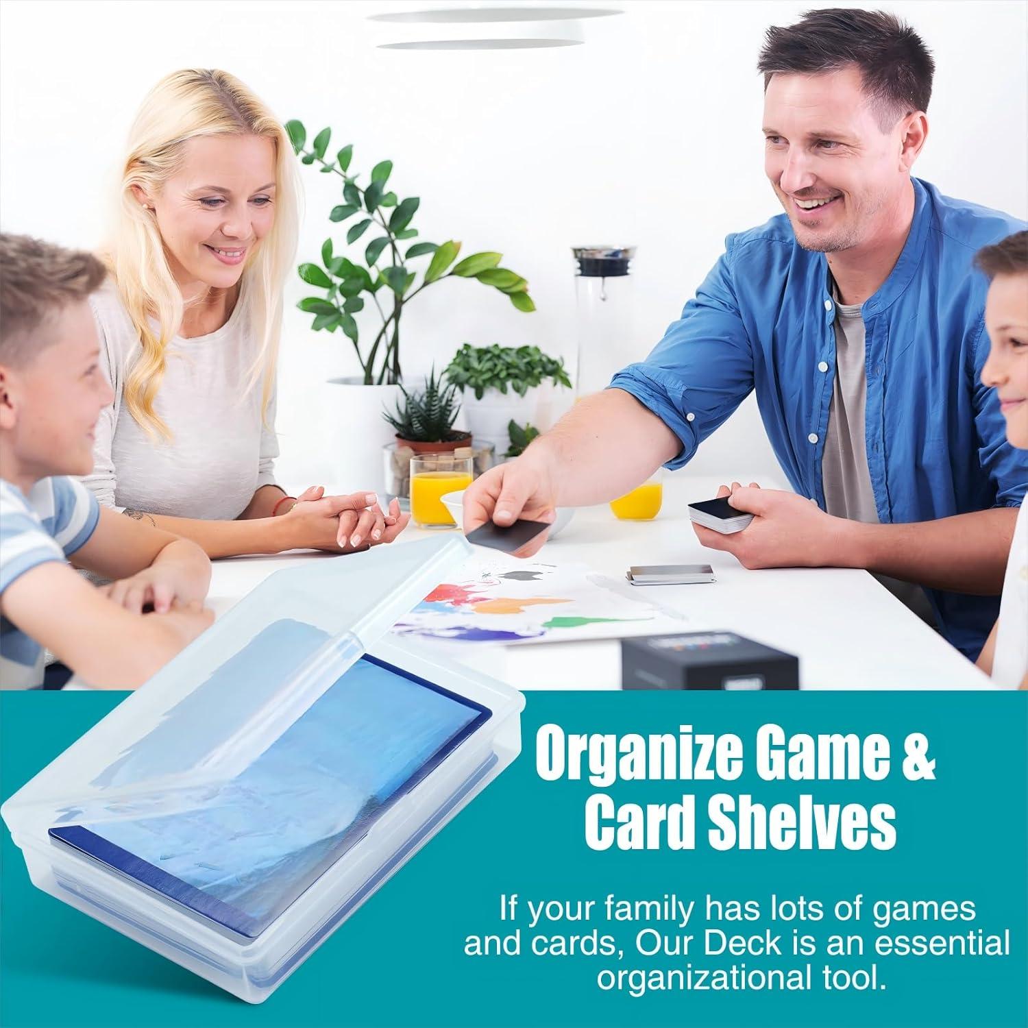 Estuches para Cartas de Juego Queekay 10 Pcs Plástico 9.6x6.8cm