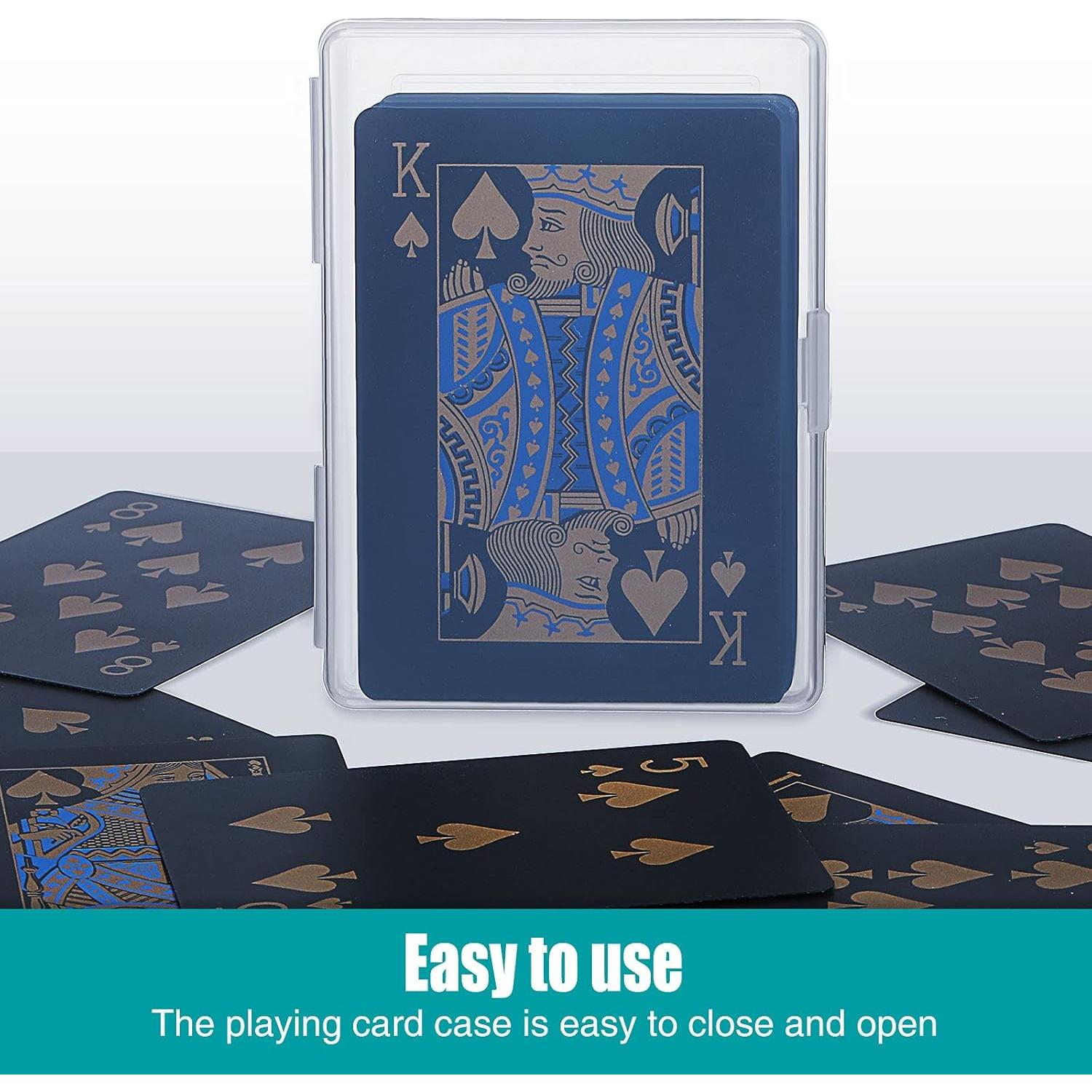 Estuches para Cartas de Juego Queekay 10 Pcs Plástico 9.6x6.8cm