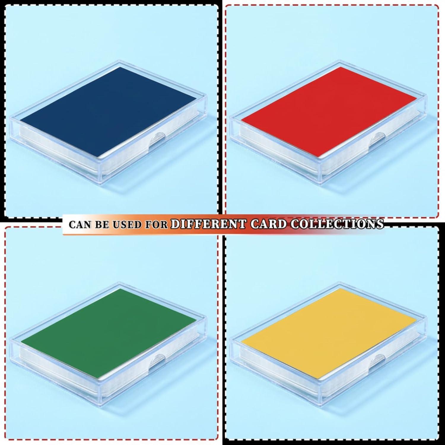 Caja Organizadora de Cartas Zonon 12 Piezas Acrílico Transparente